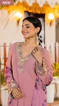 Blush Pink Chanderi Embroidered Suit Set