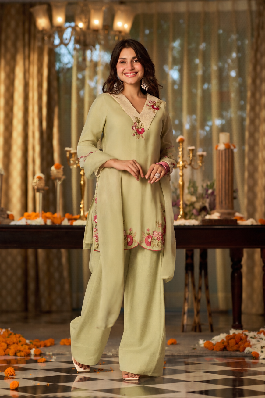 Pistachio Green Suit Set