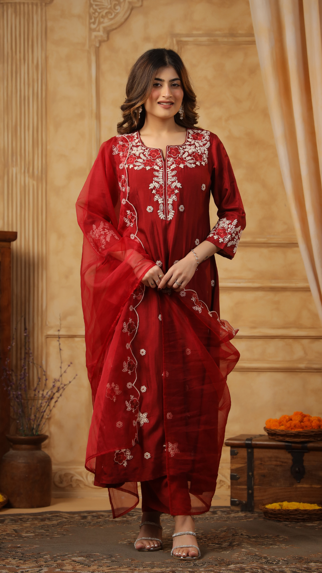 Red Ruby Regal Suit Set