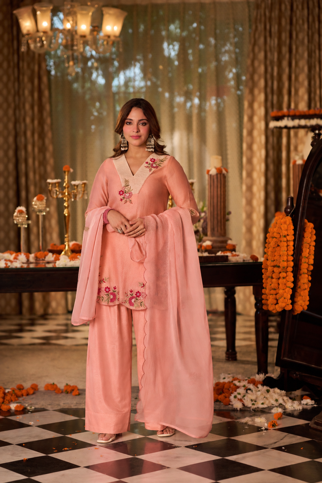 Peach Blush Suit Set