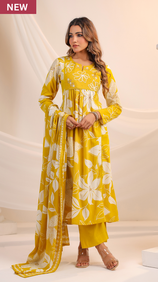 Golden Sunshine Cotton Suit Set