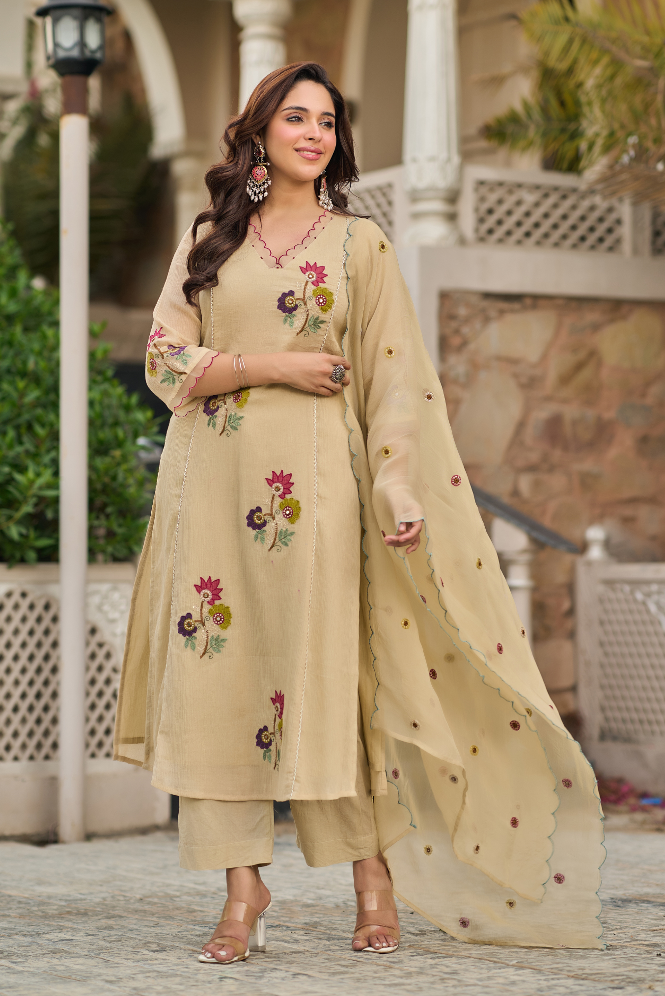 Sand Beige Suit Set