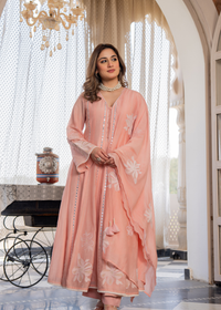 Blush Petal Chanderi Suit Set