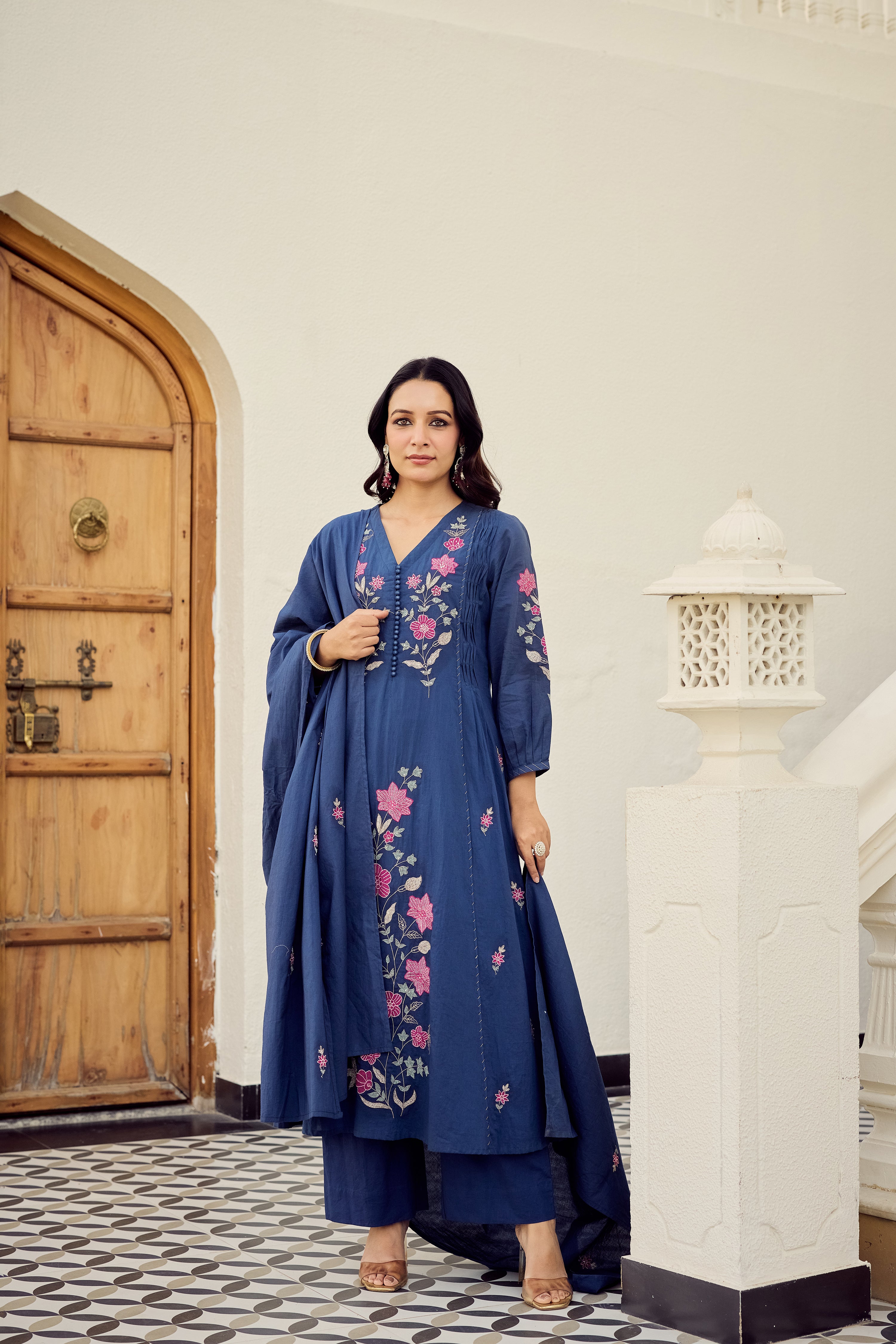 Midnight Bloom Suit Set