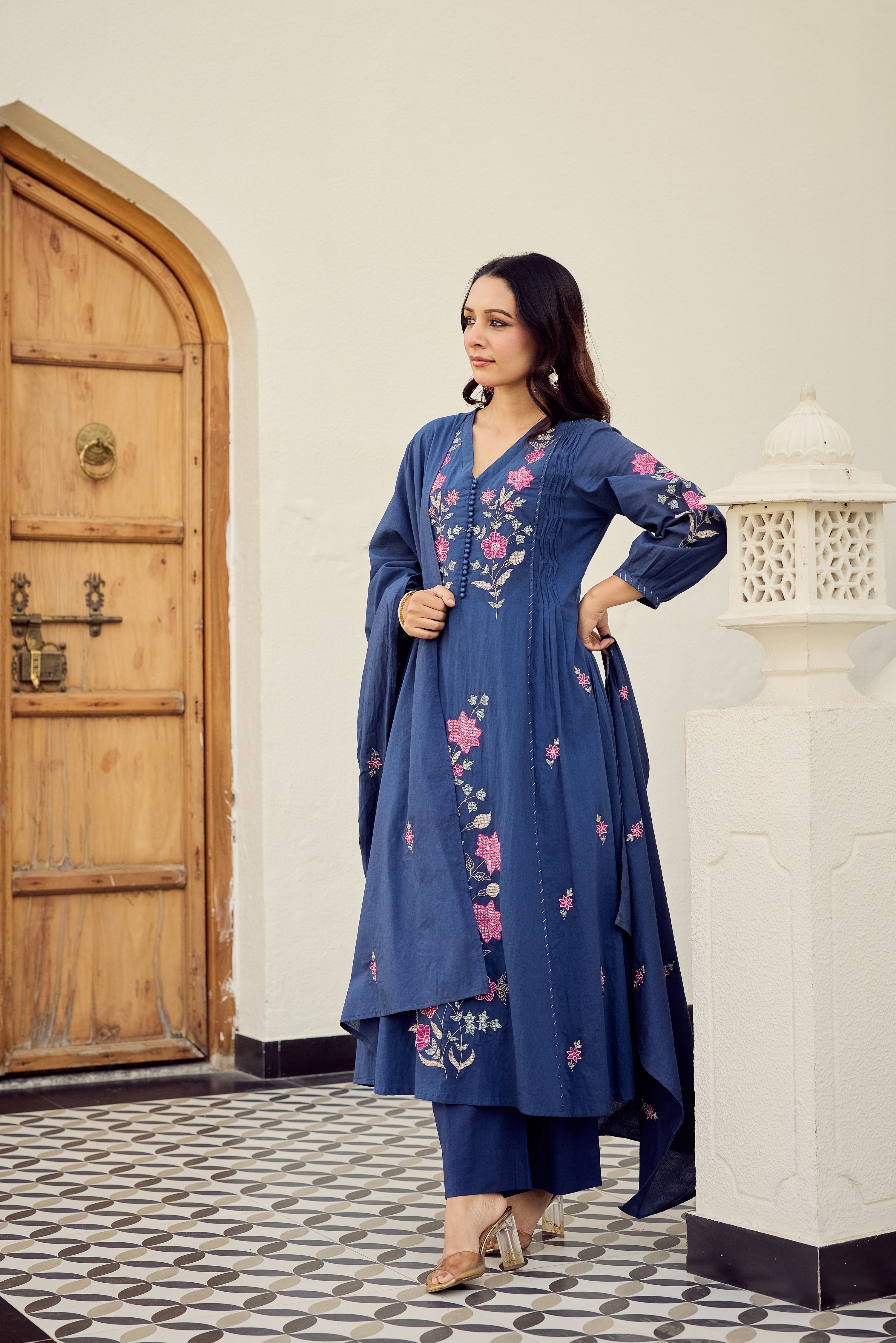 Midnight Bloom Suit Set