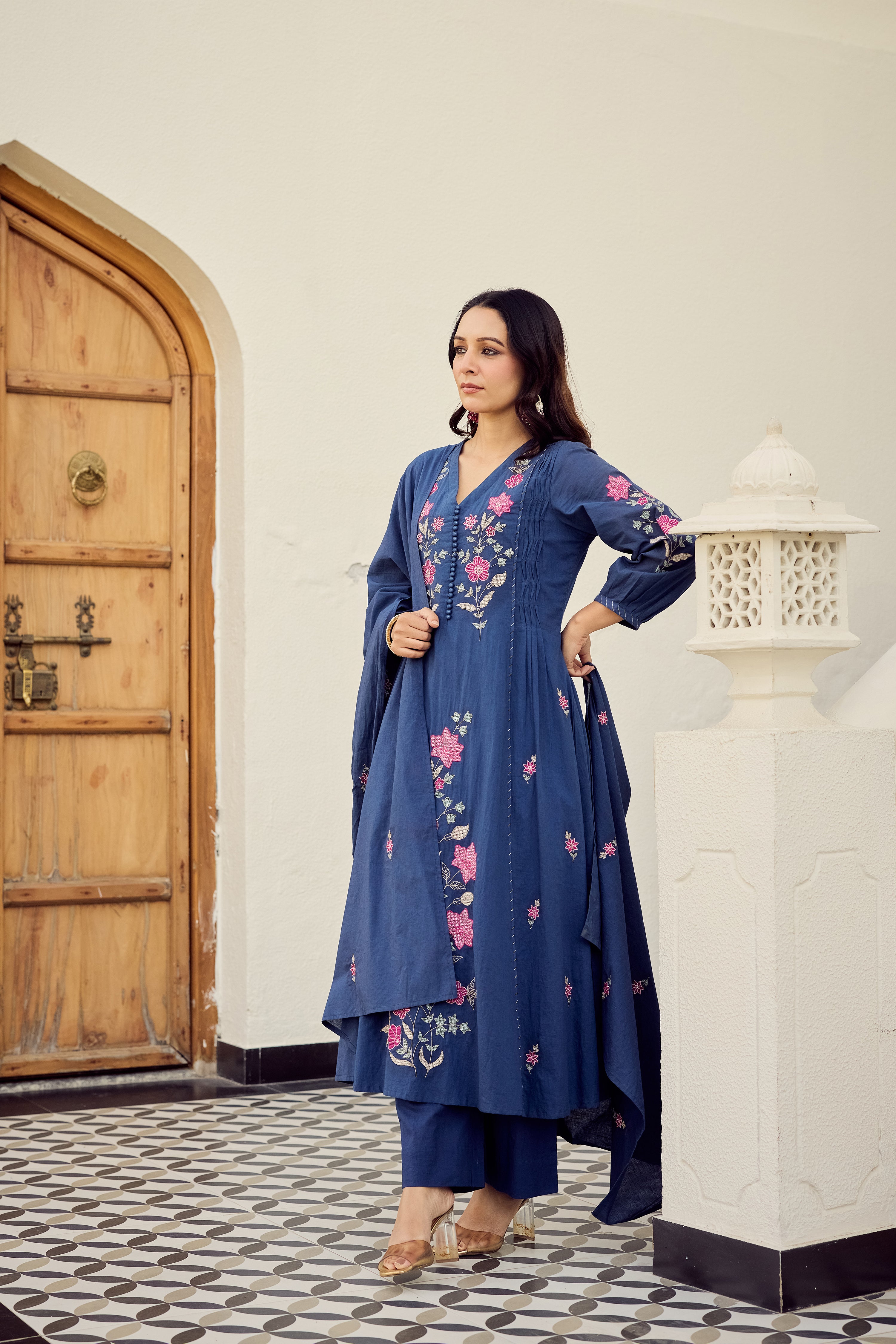 Midnight Bloom Suit Set