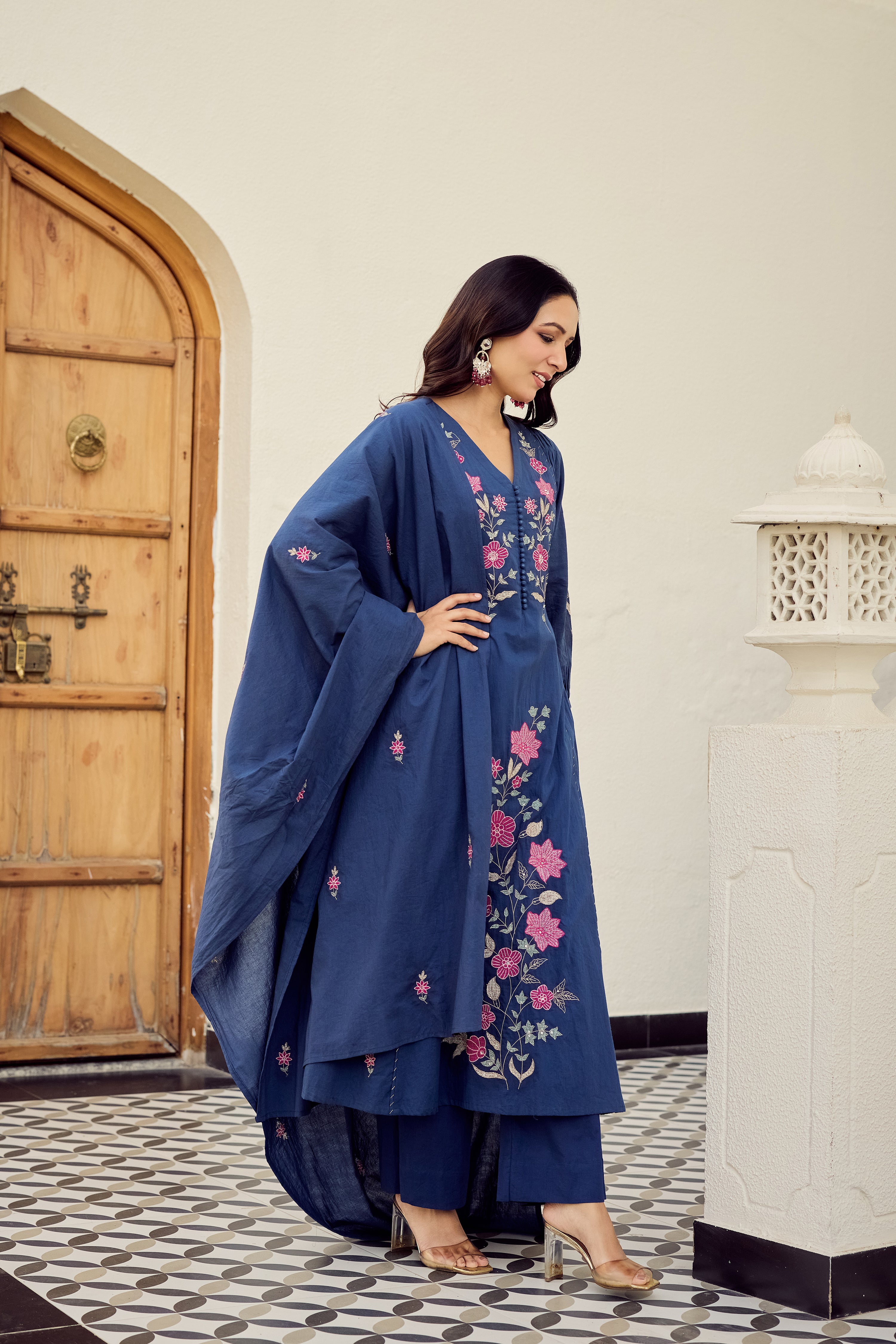 Midnight Bloom Suit Set