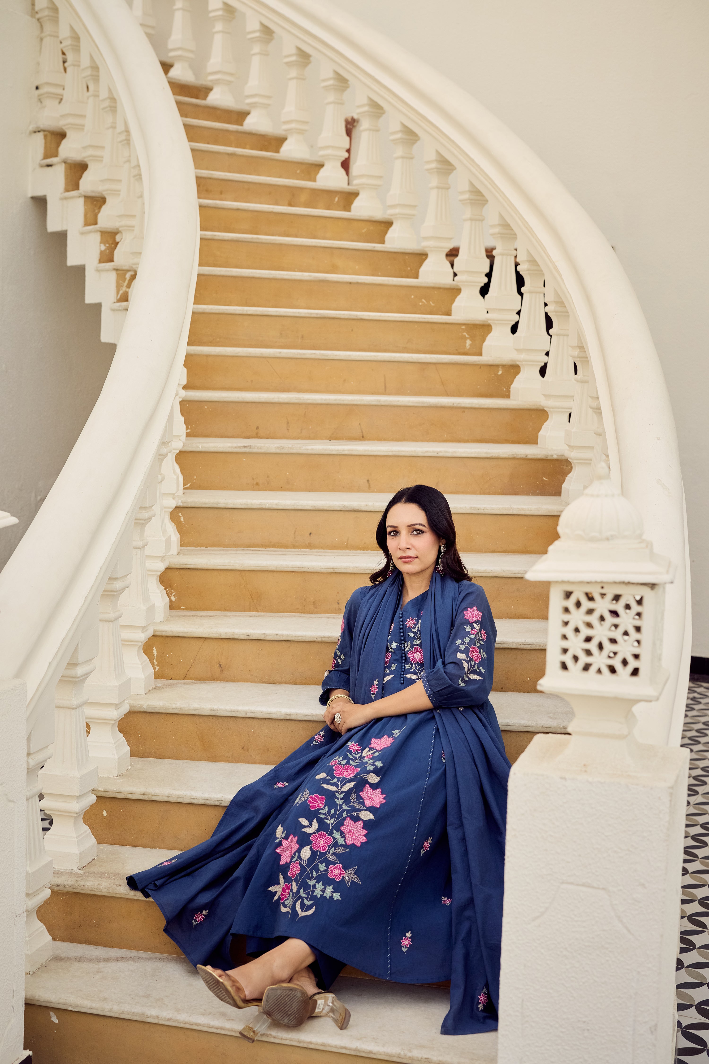 Midnight Bloom Suit Set