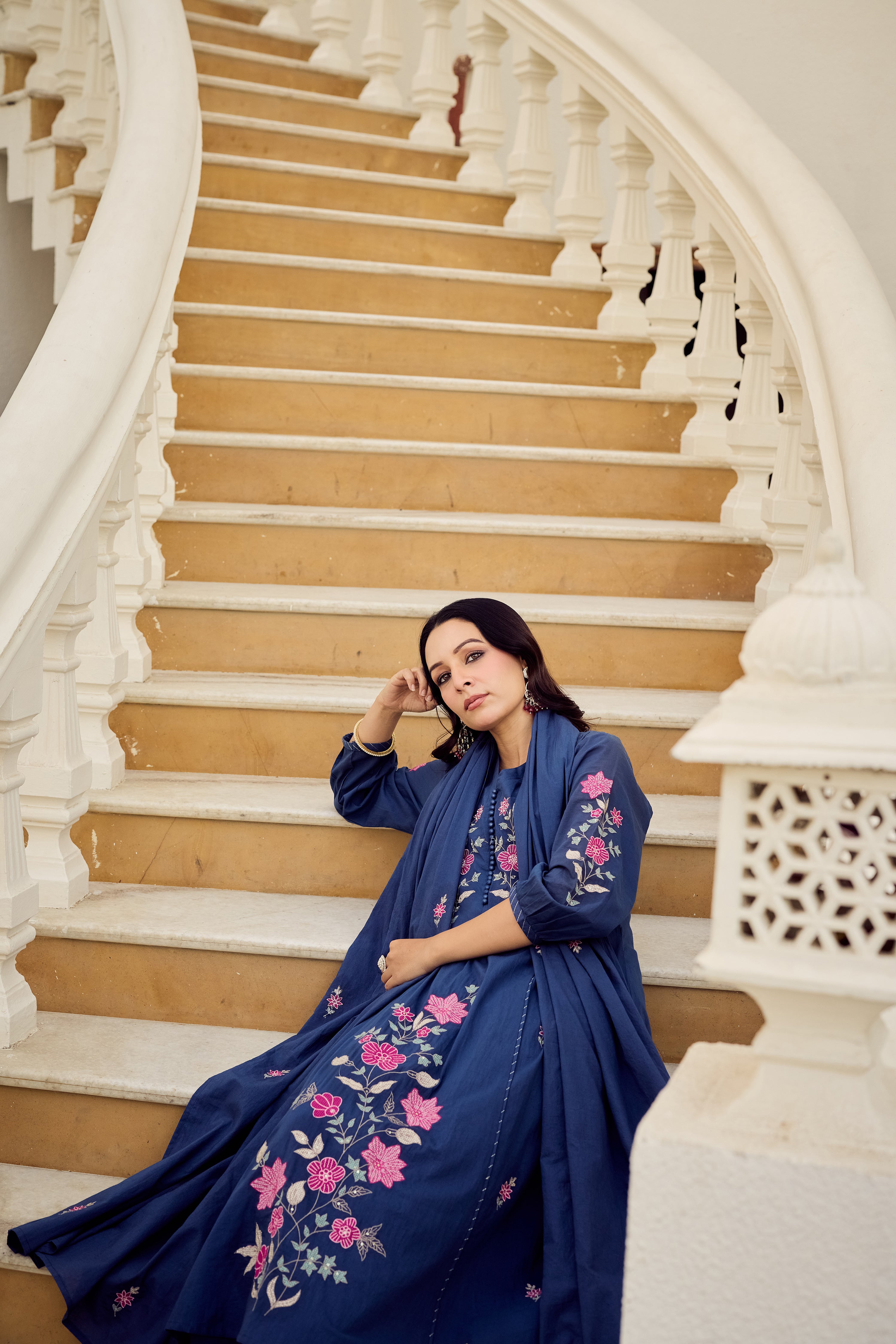 Midnight Bloom Suit Set