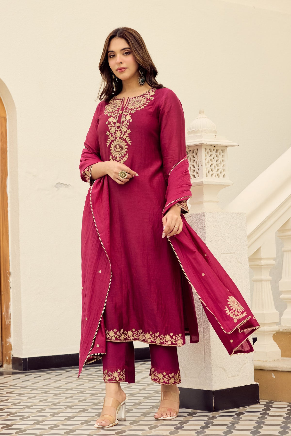 Crimson Grace Kurta Set