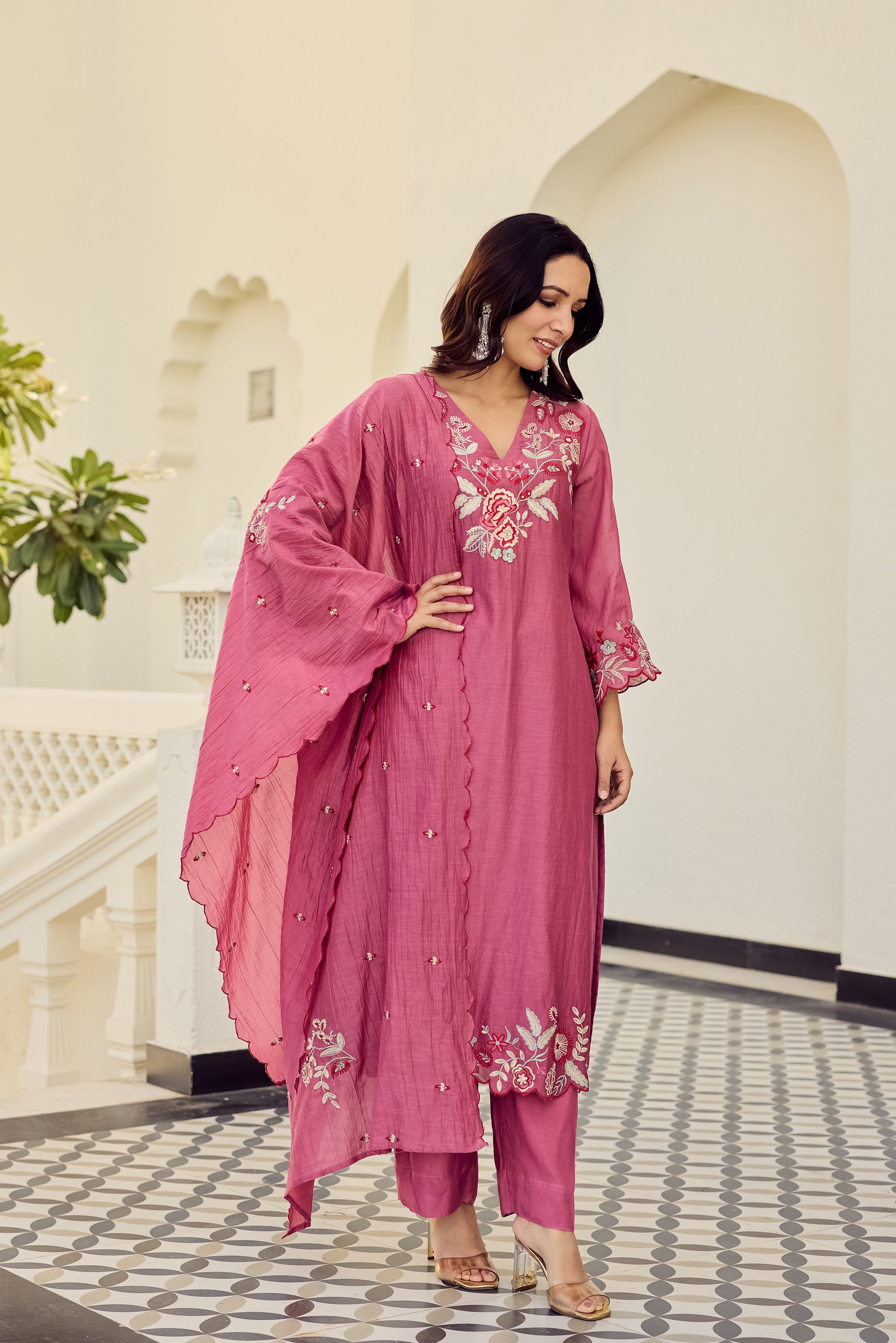 Rose Blush Bloom Suit Set