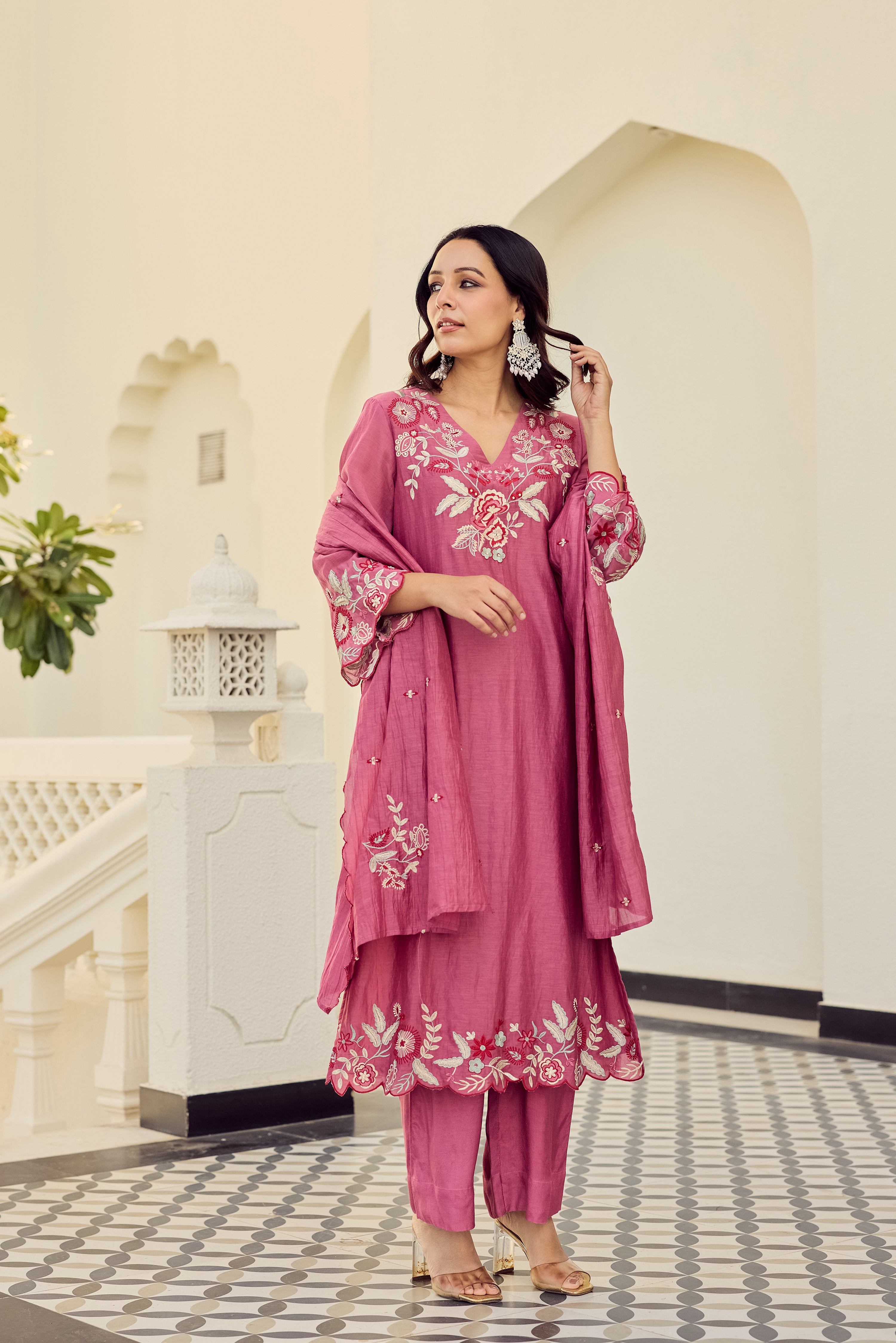Rose Blush Bloom Suit Set