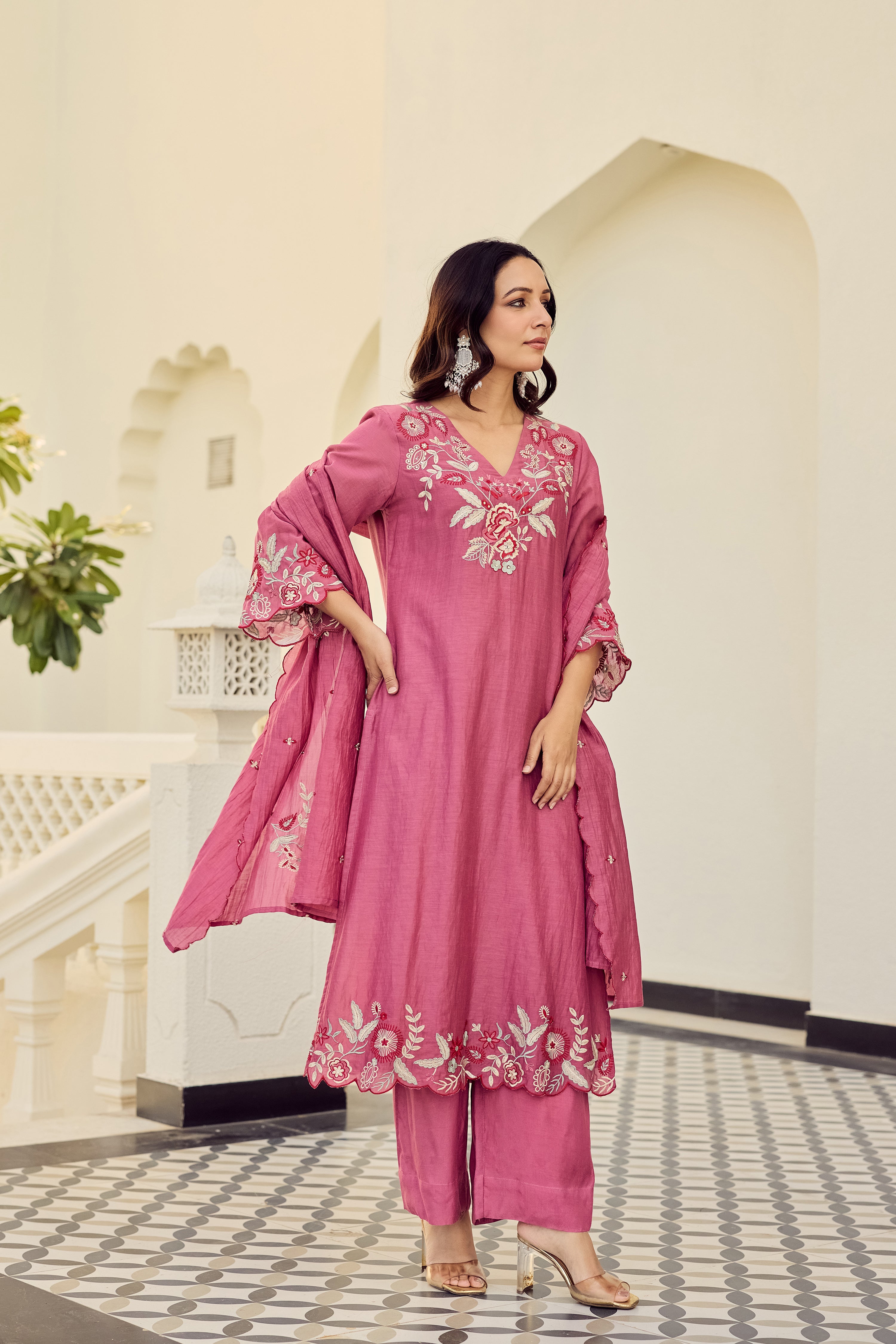 Rose Blush Bloom Suit Set