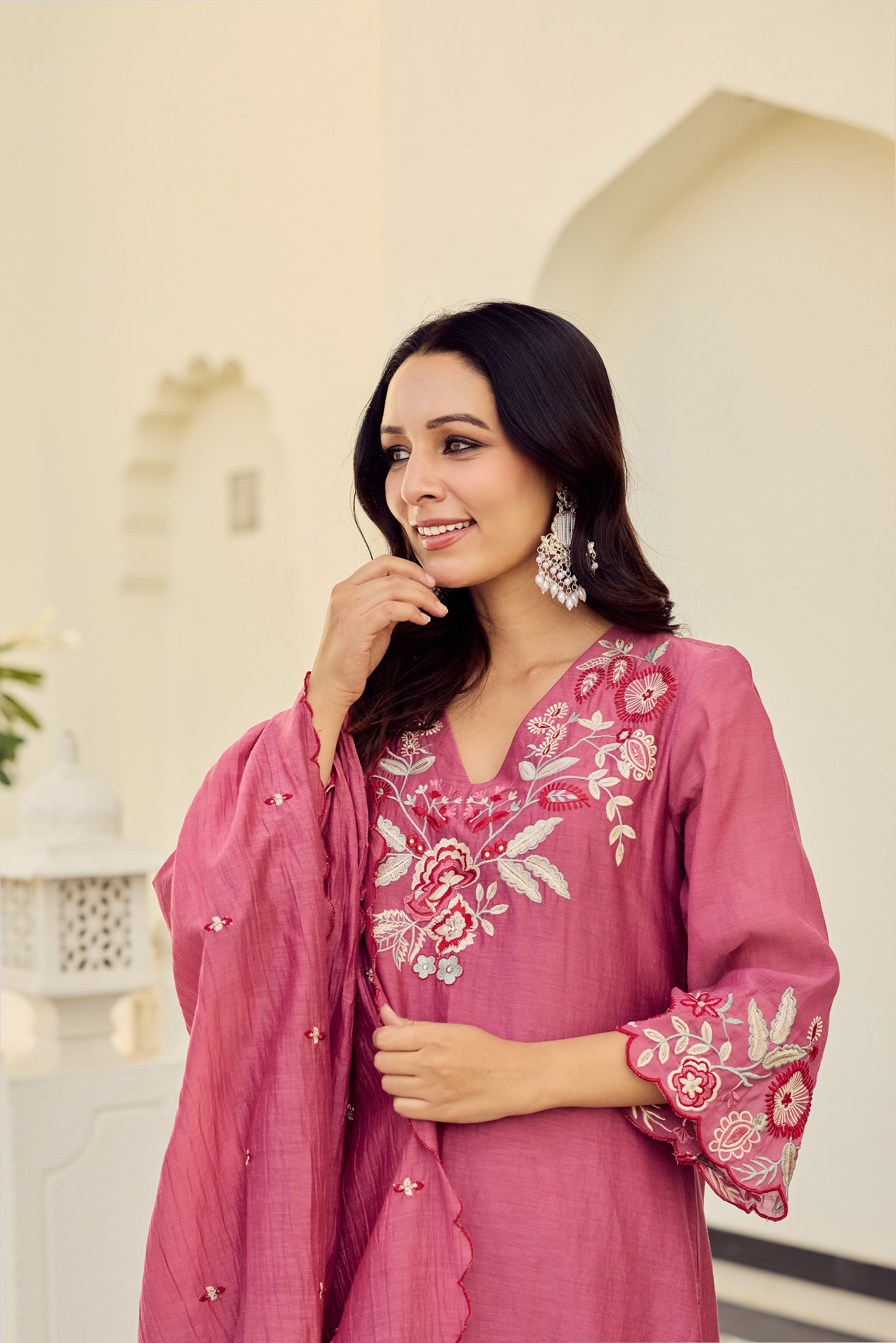 Rose Blush Bloom Suit Set