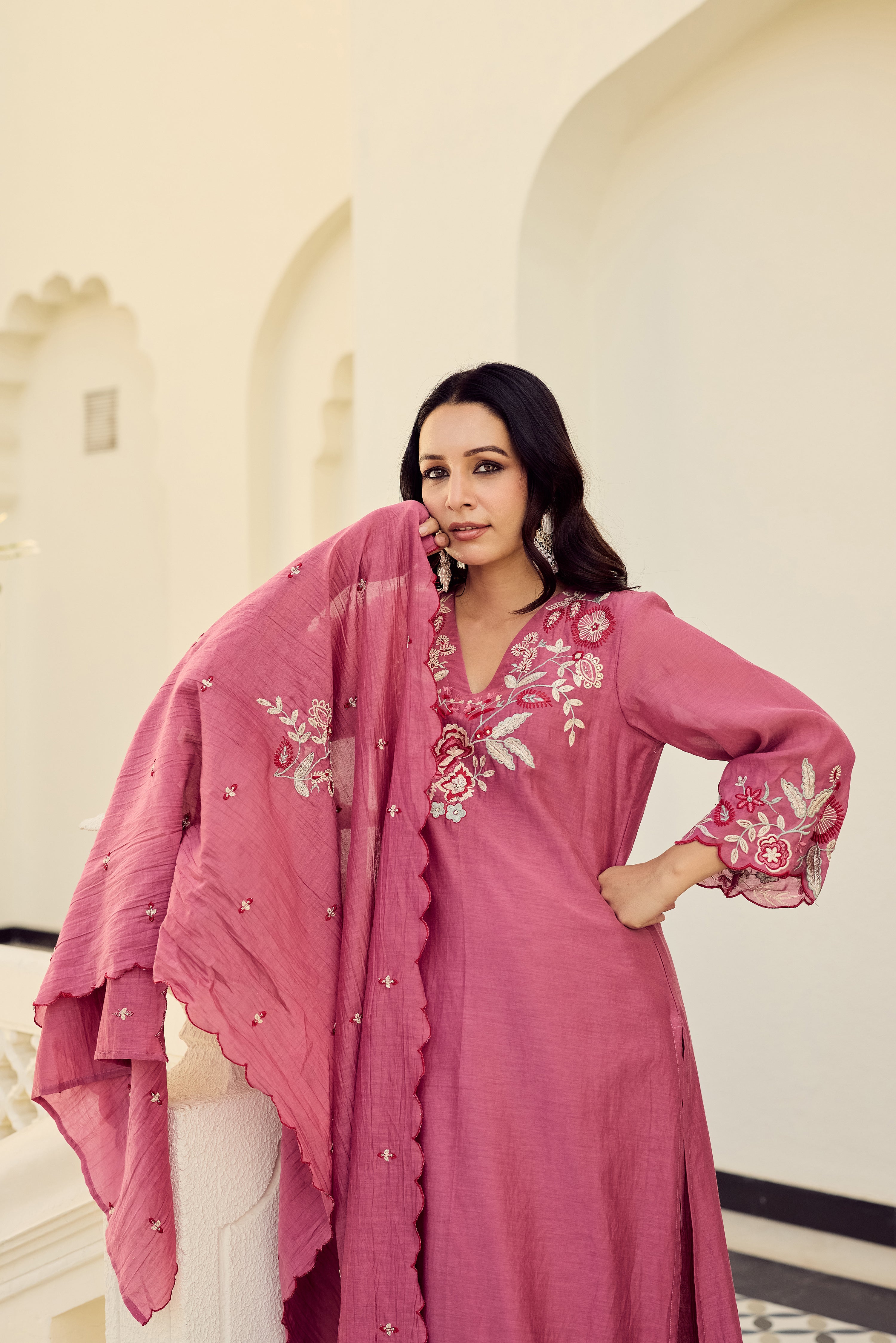 Rose Blush Bloom Suit Set