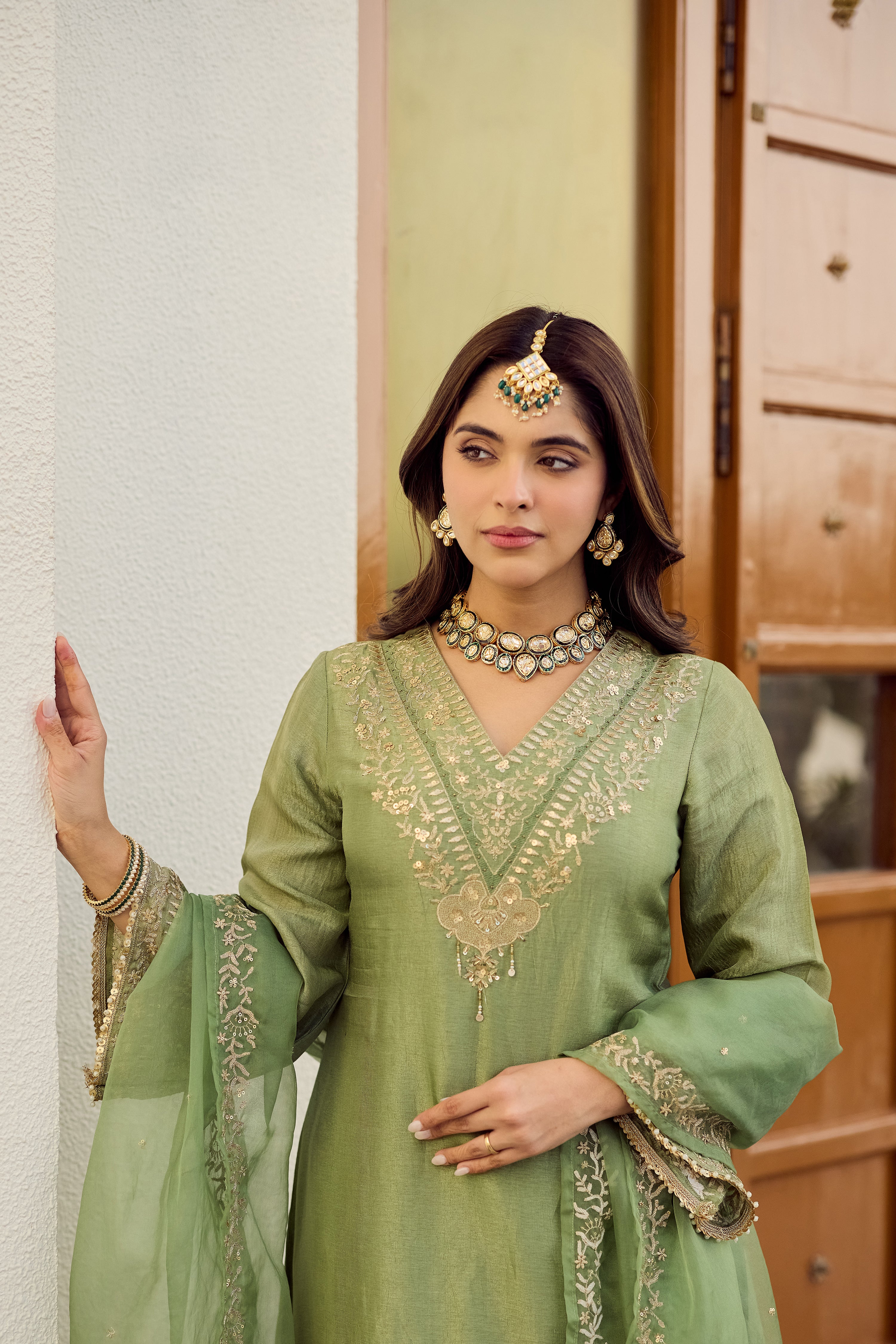 Pistachio Bloom Suit Set