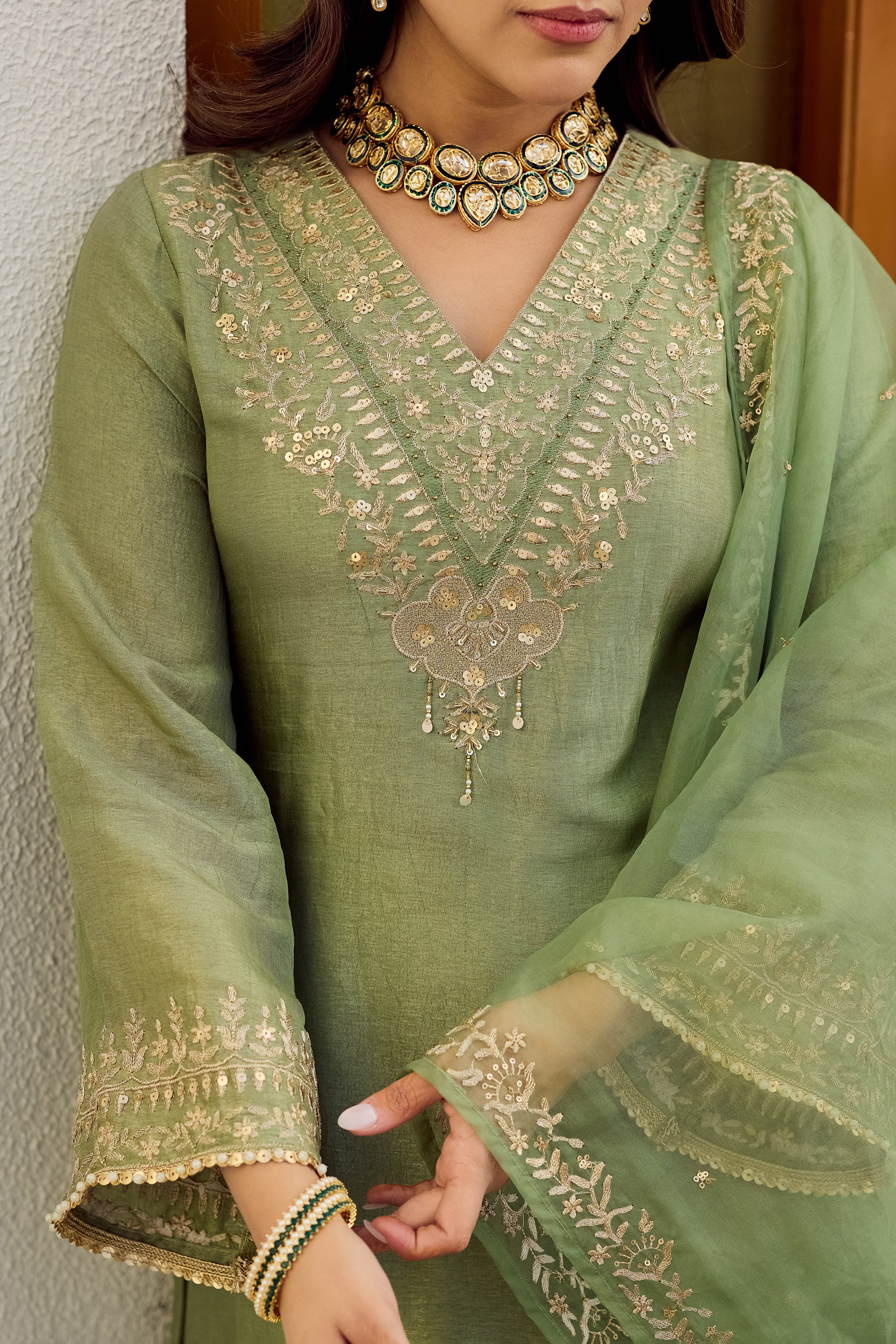 Pistachio Bloom Suit Set