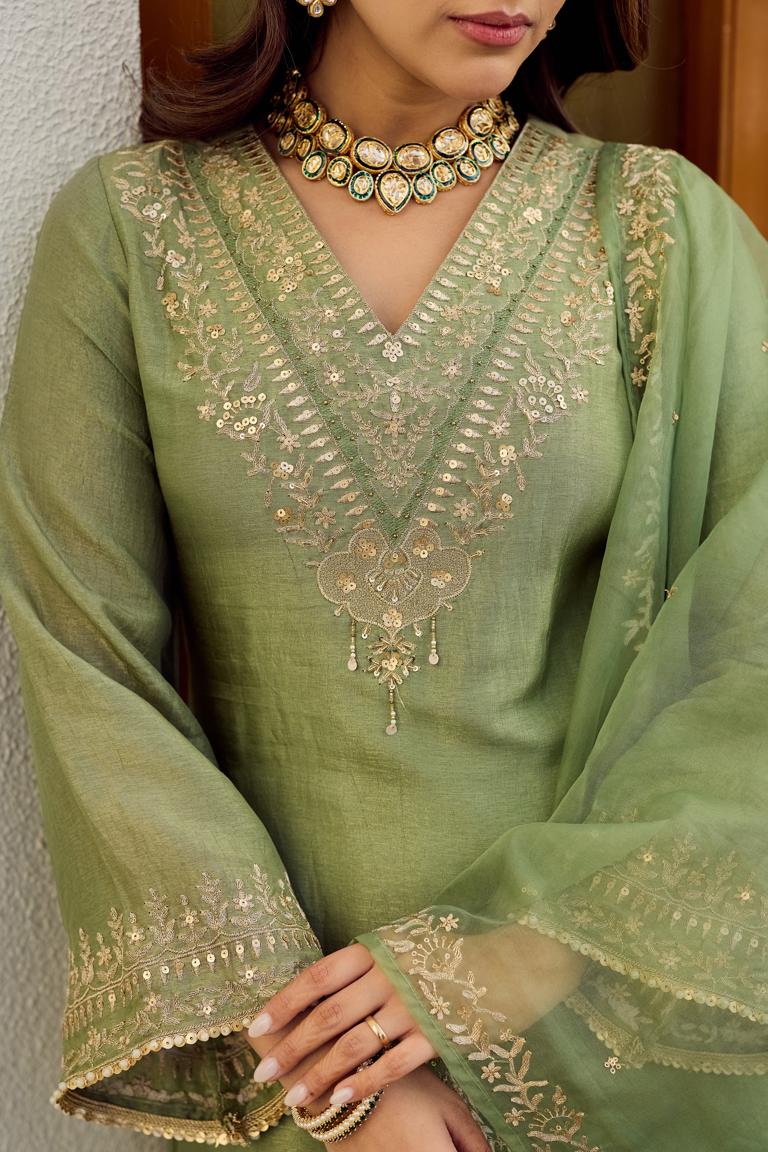 Pistachio Bloom Suit Set