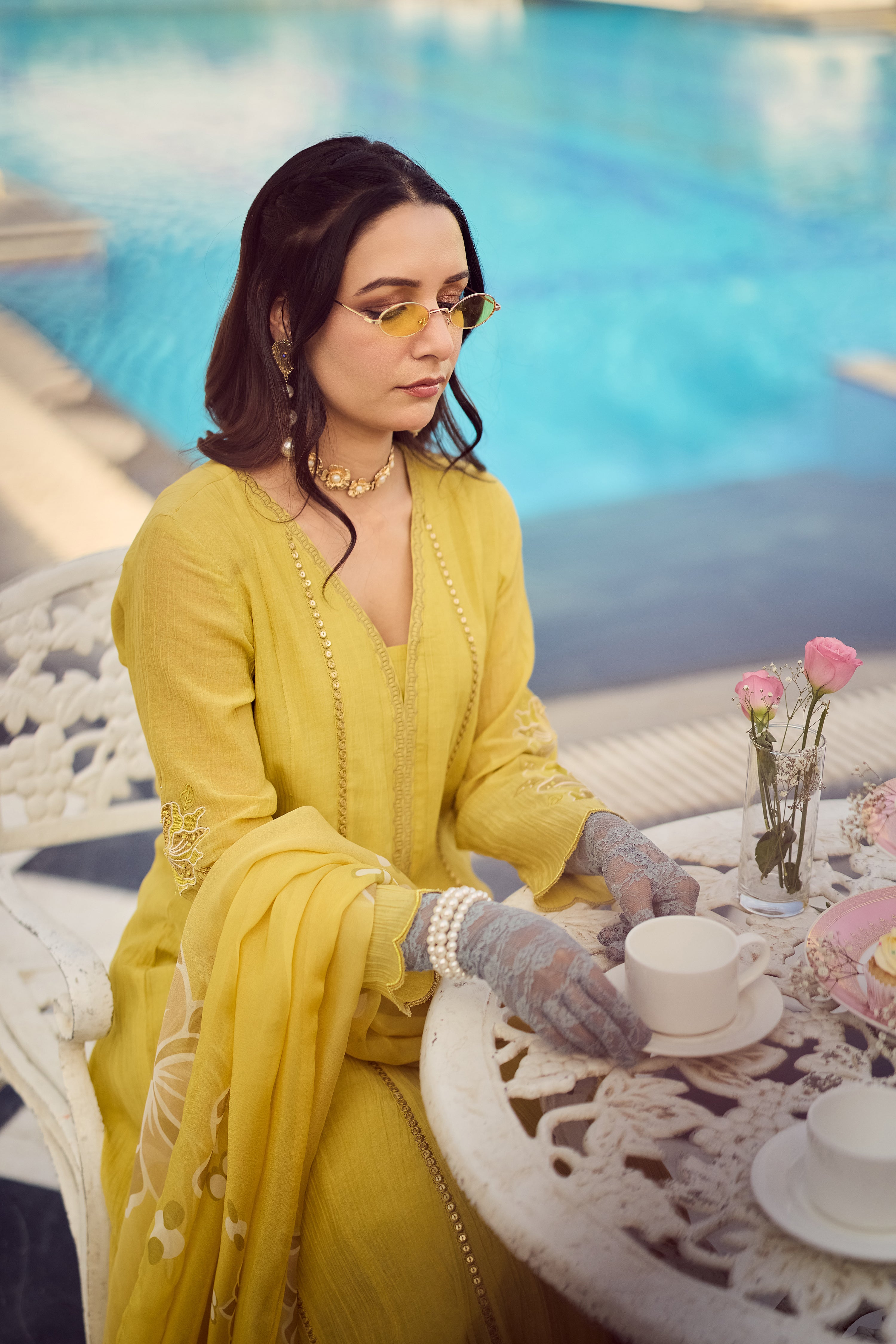 Royal Sunflower Suit Set