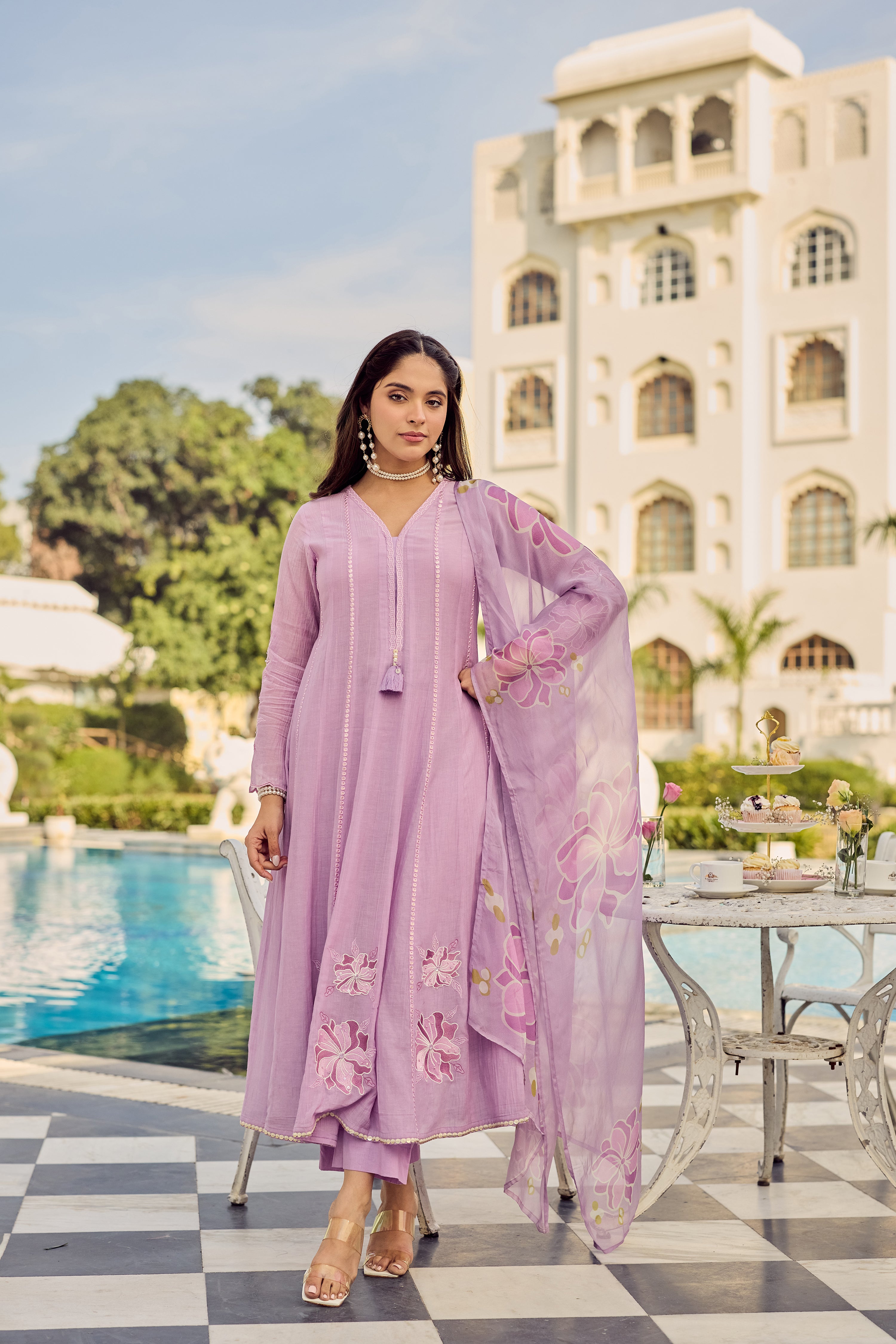 Lavender Bloom Suit Set