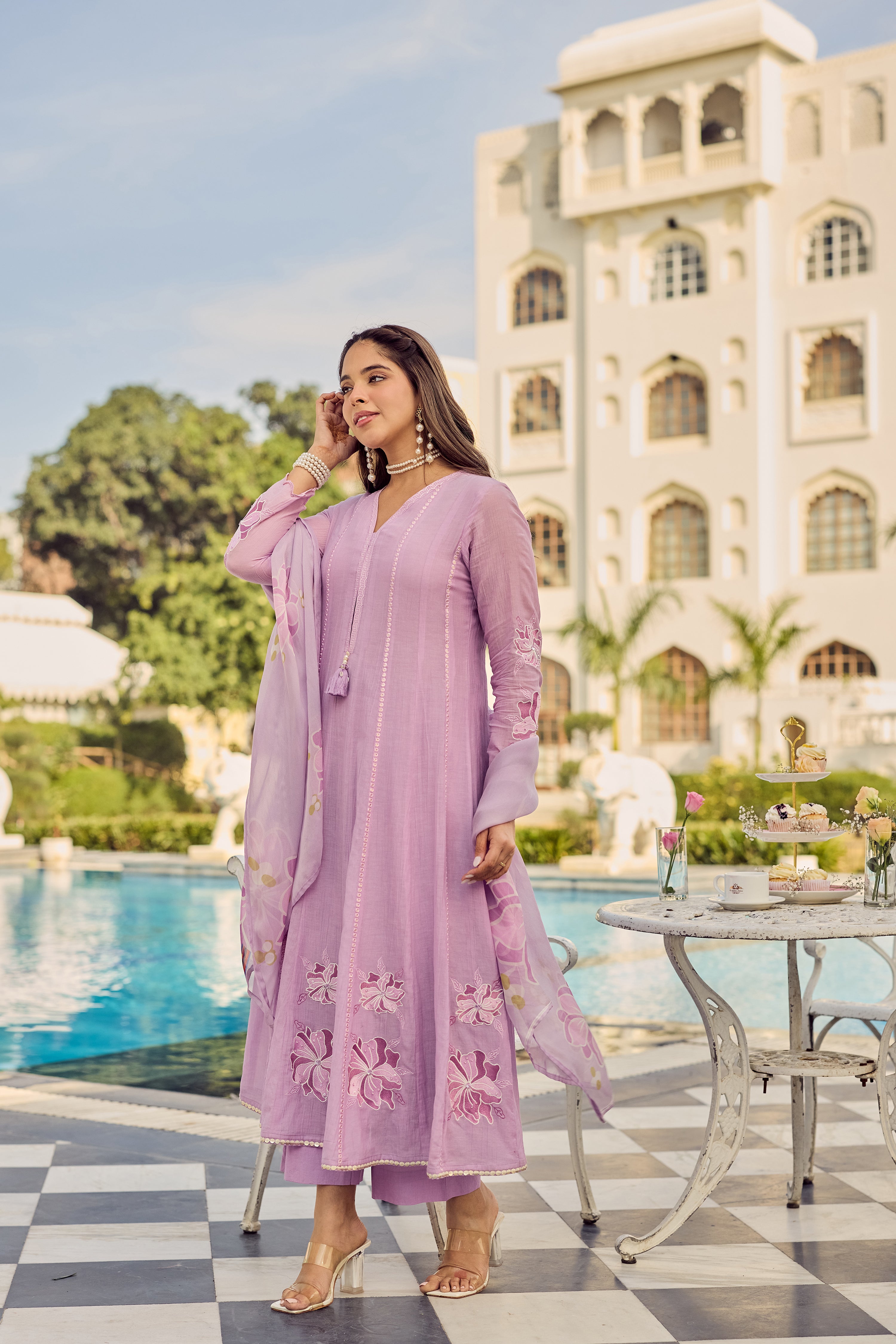Lavender Bloom Suit Set