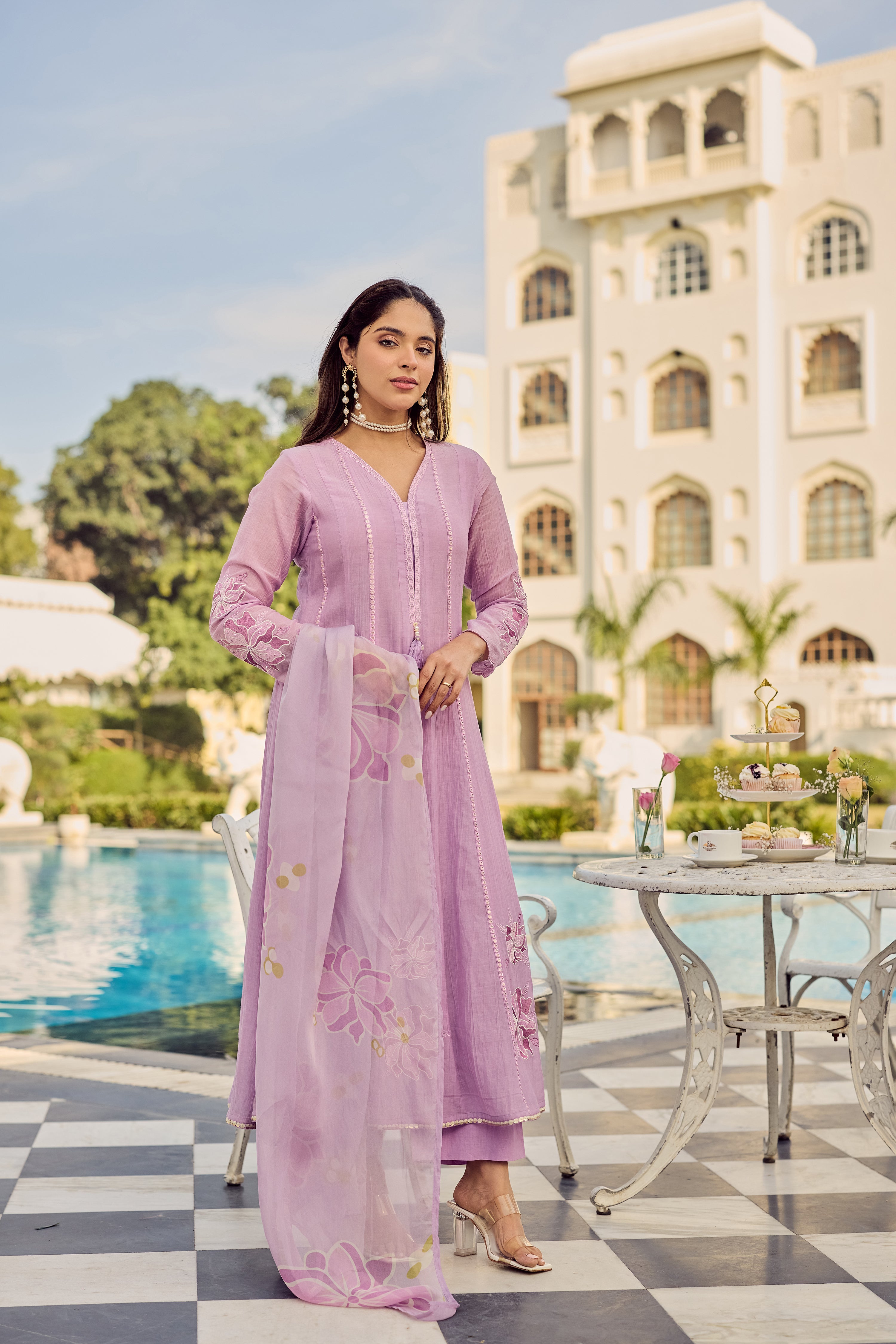 Lavender Bloom Suit Set