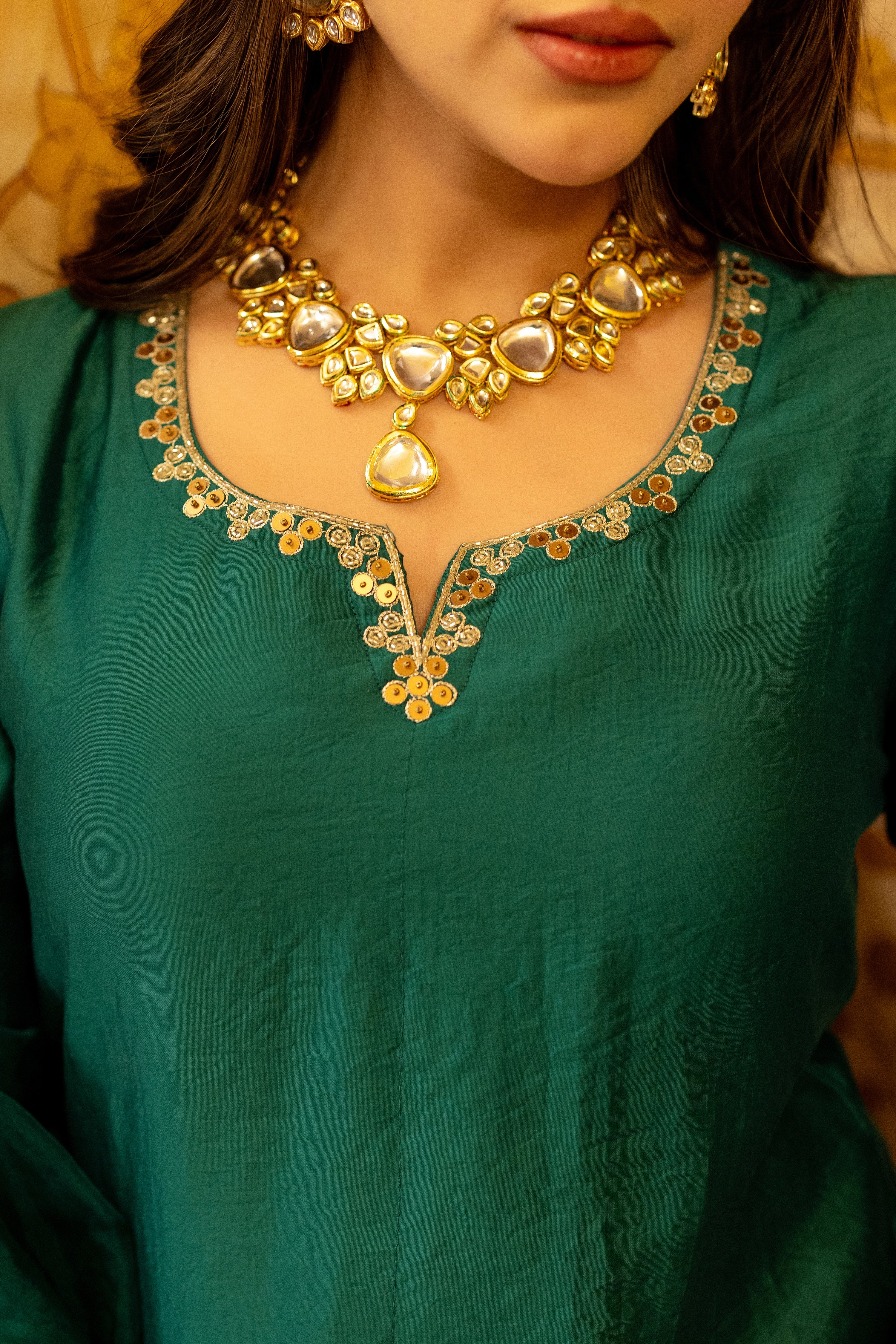 Emerald Satoori Royale Silk Suit Set