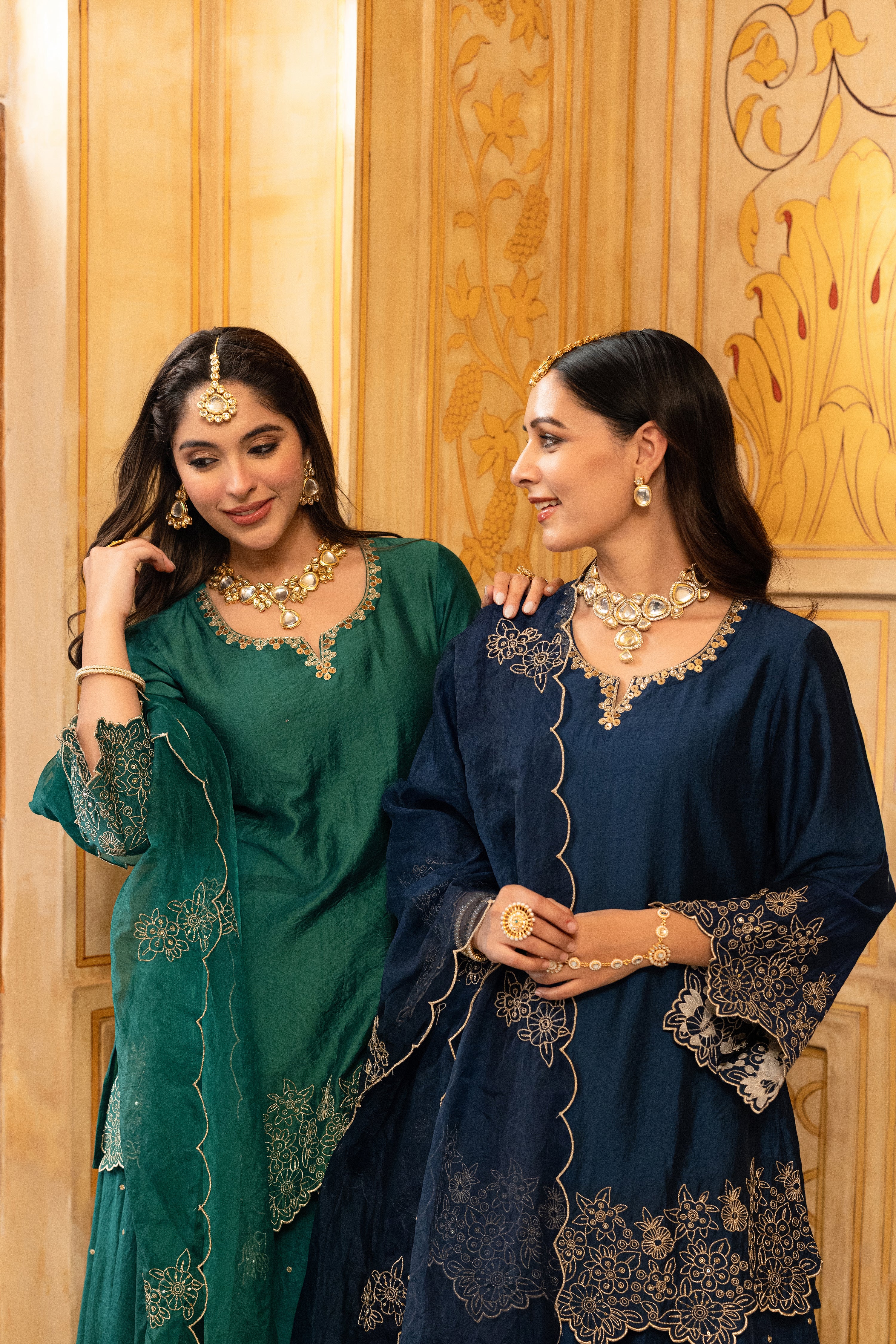 Emerald Satoori Royale Silk Suit Set
