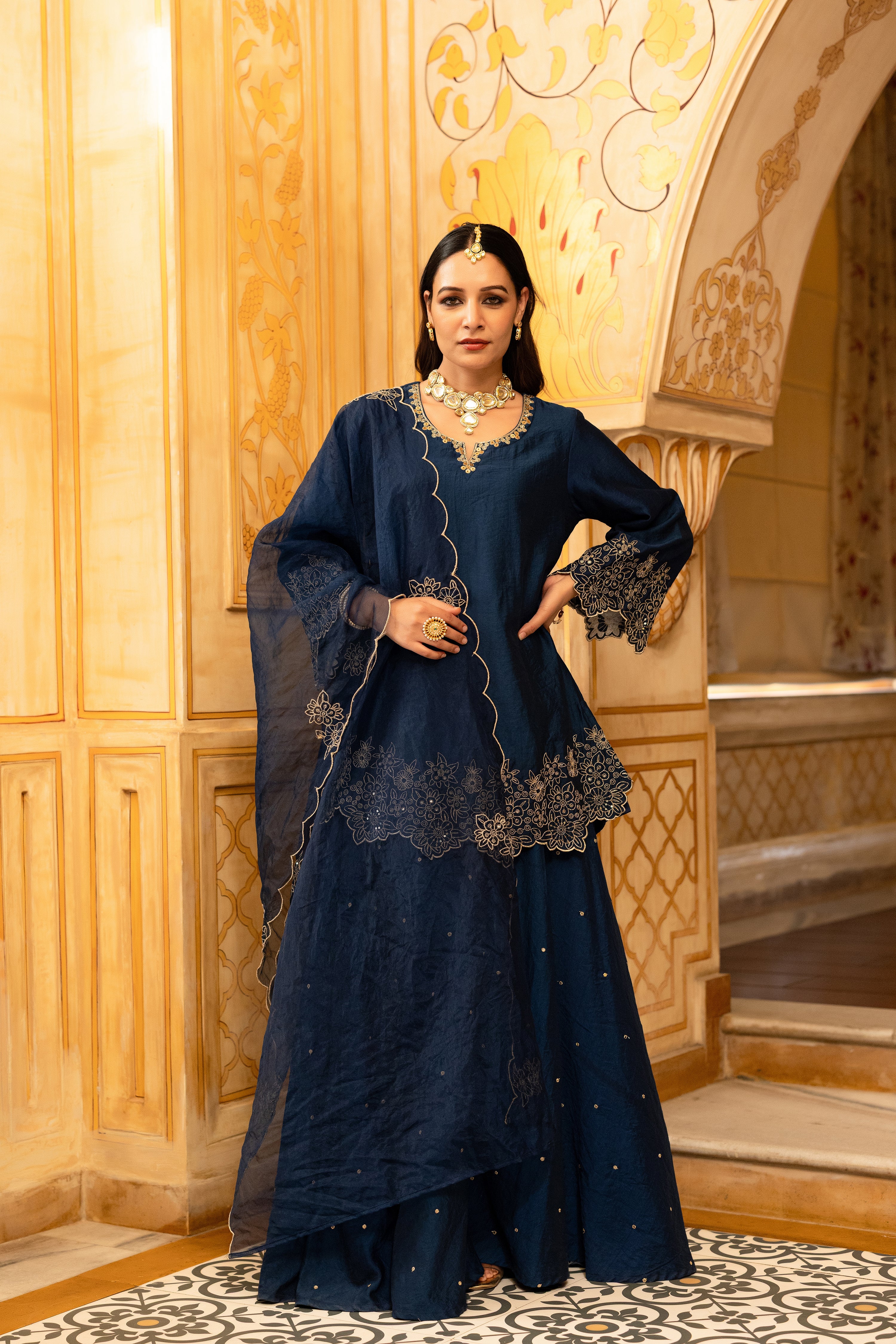Midnight Satoori Elegance Suit Set