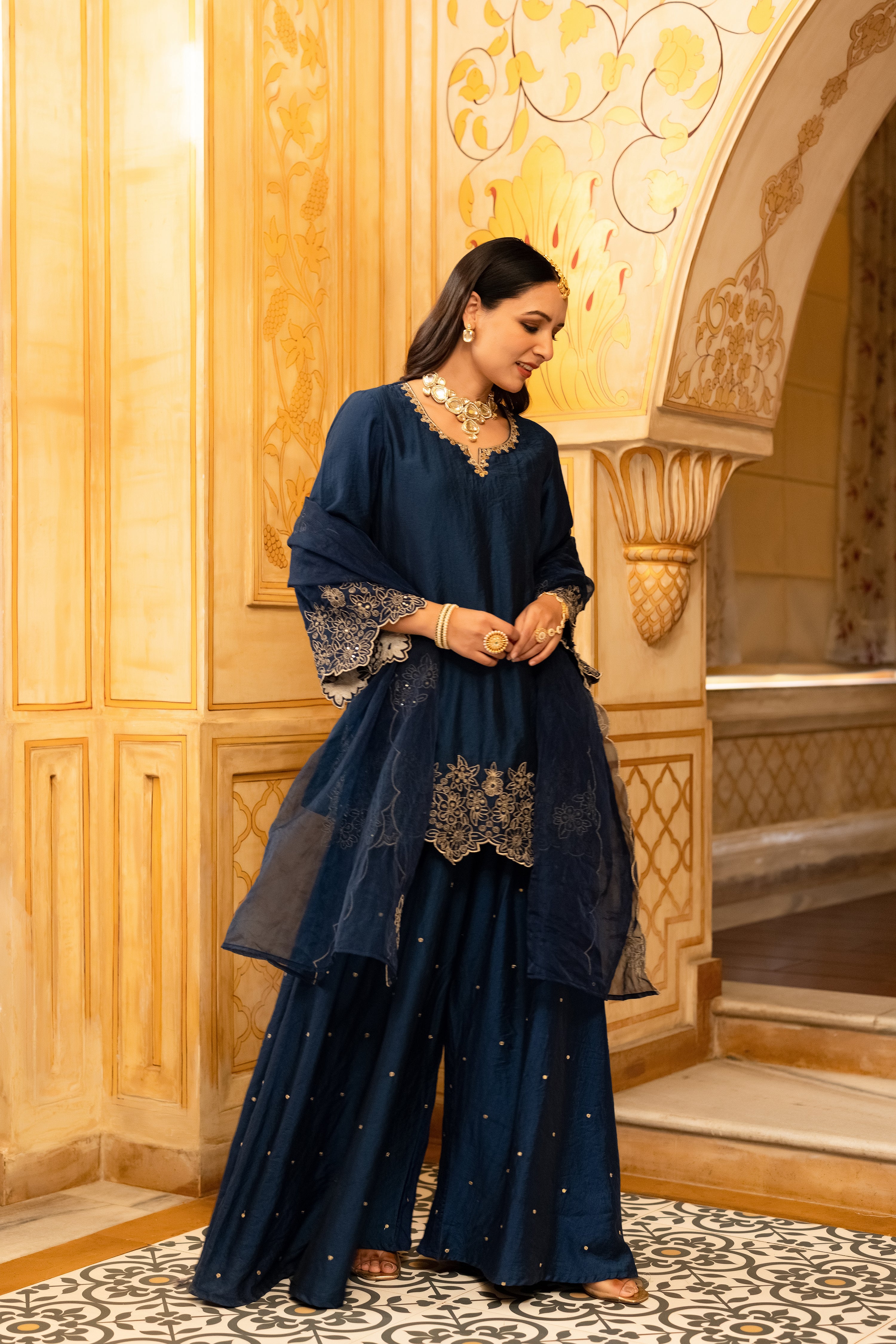 Midnight Satoori Elegance Suit Set