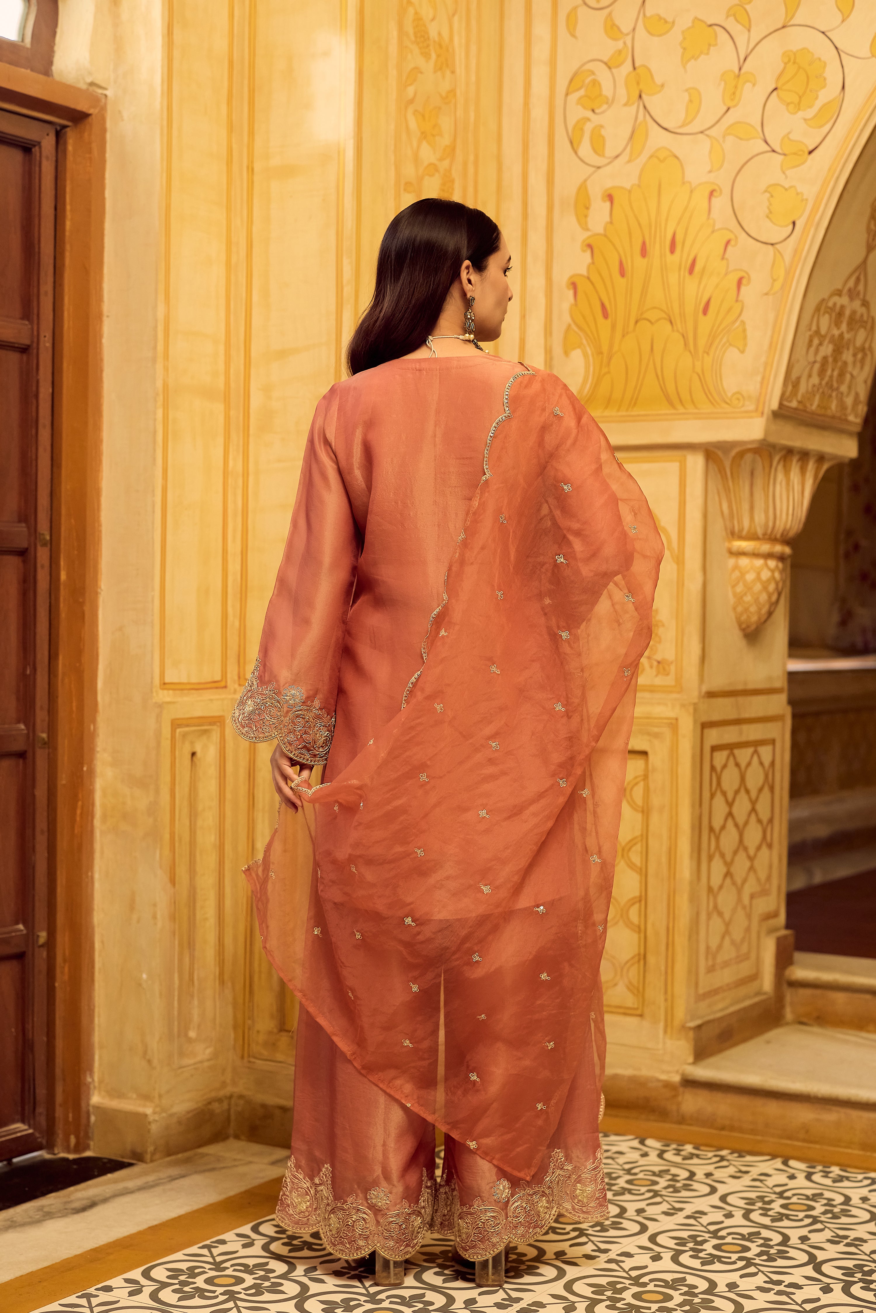 Royal Blush Swiss Tissue Suit Set