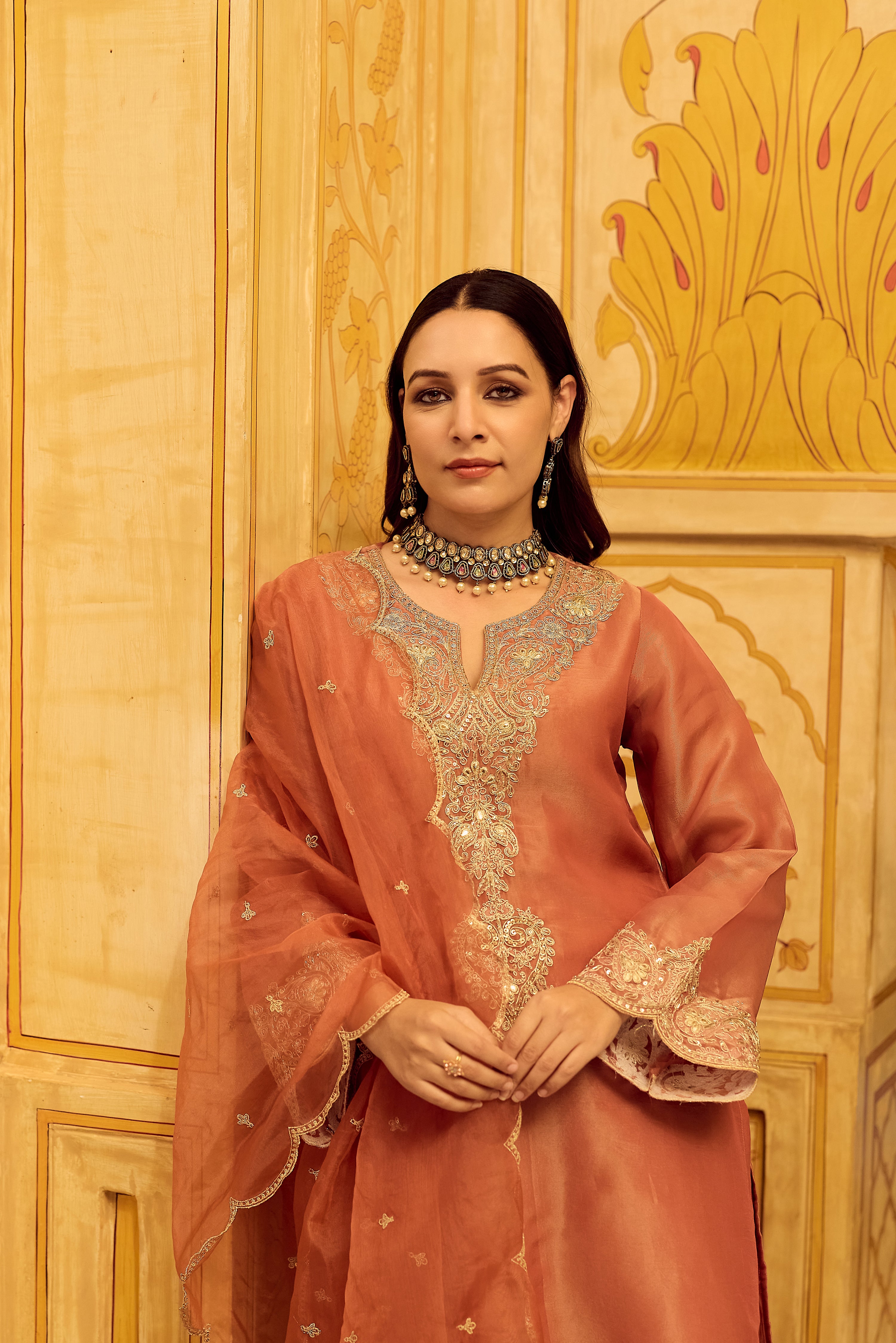 Royal Blush Swiss Tissue Suit Set