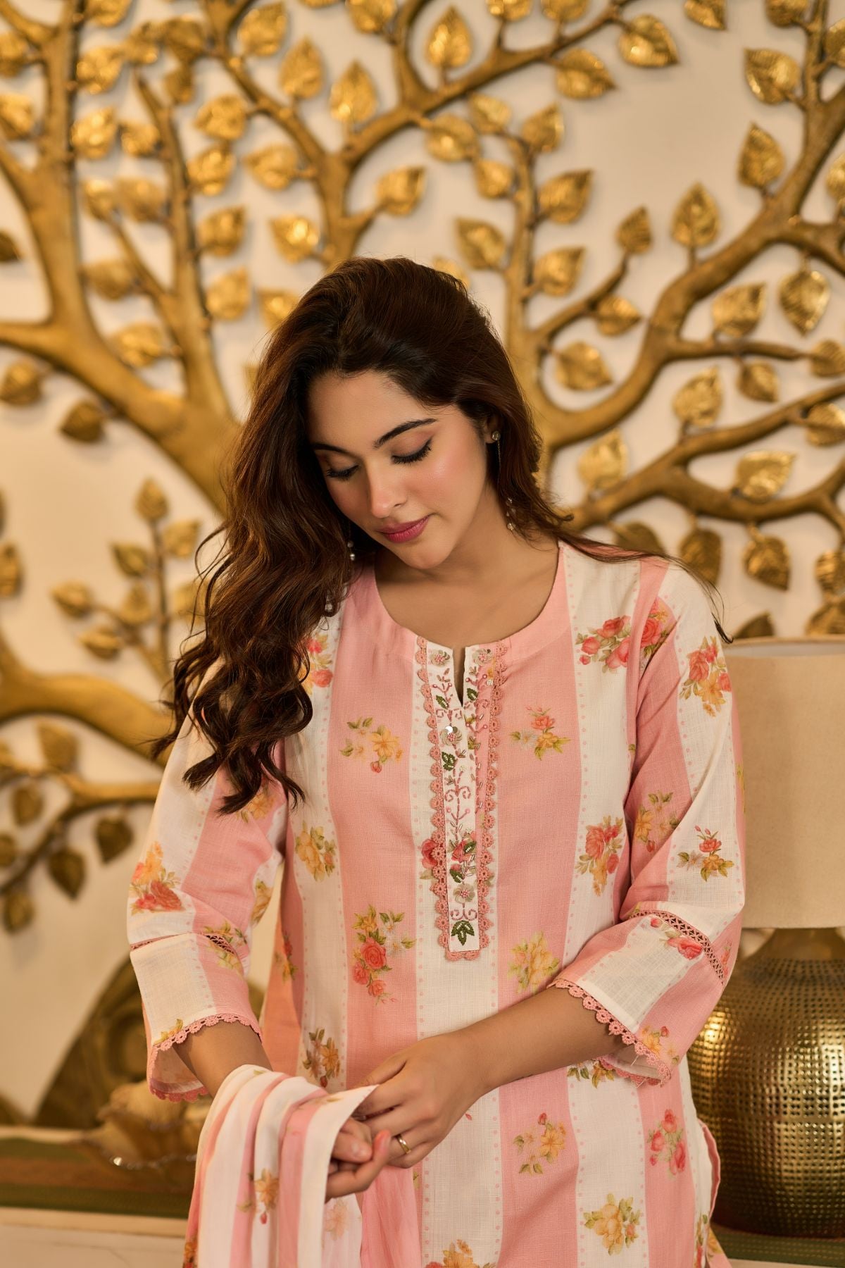 Blush Printed Kurta Set