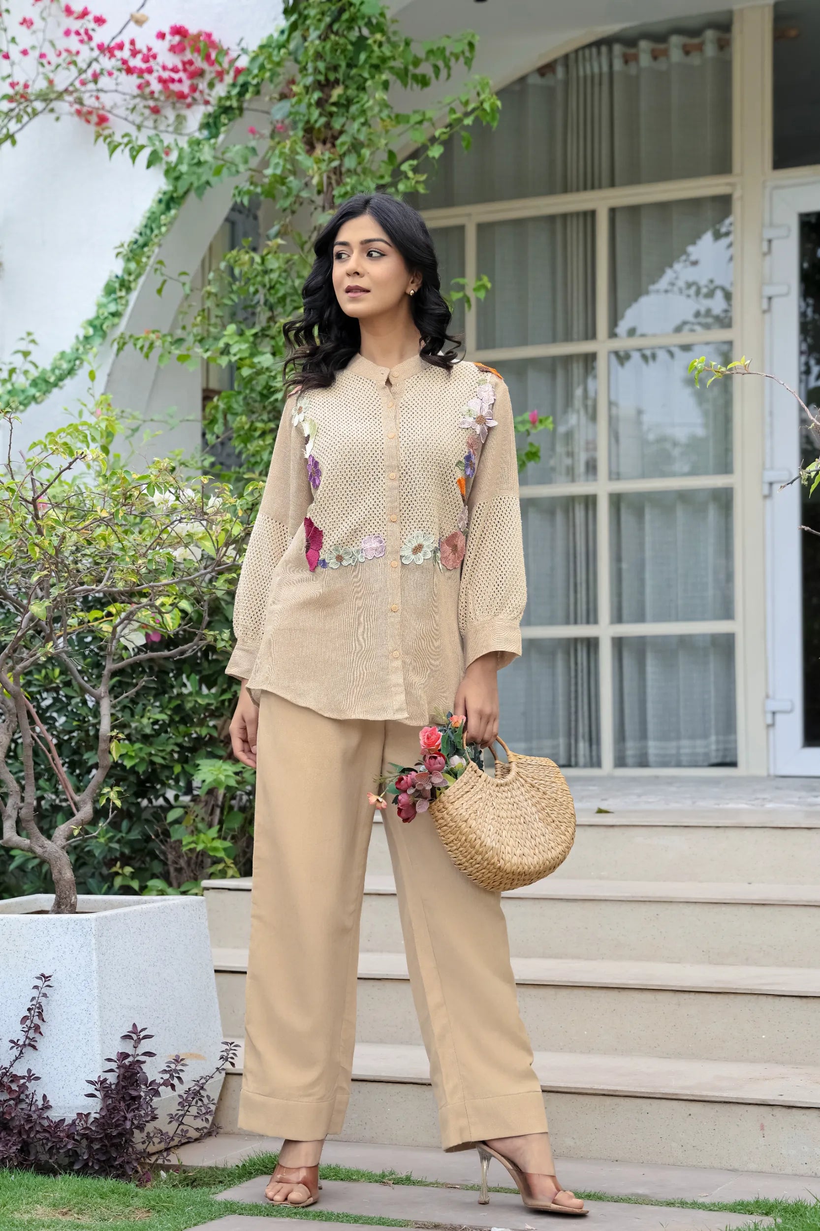 Crochet Bloom Ensemble Co-ord Set