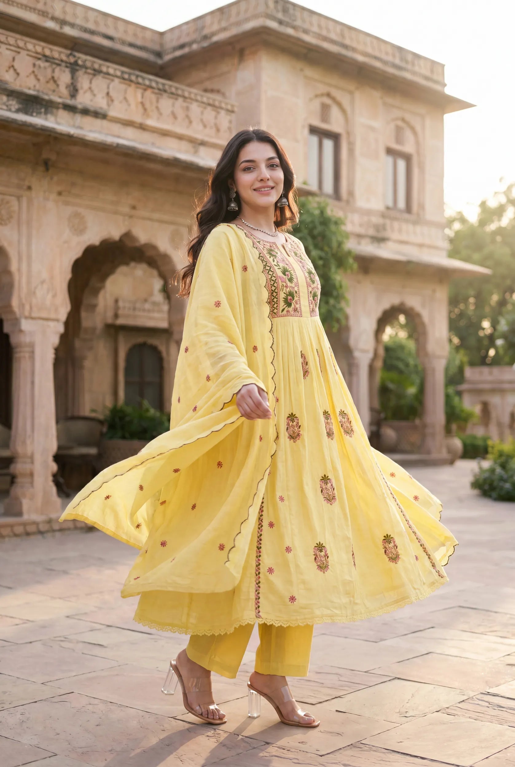 Lemon Petal Kurta Set