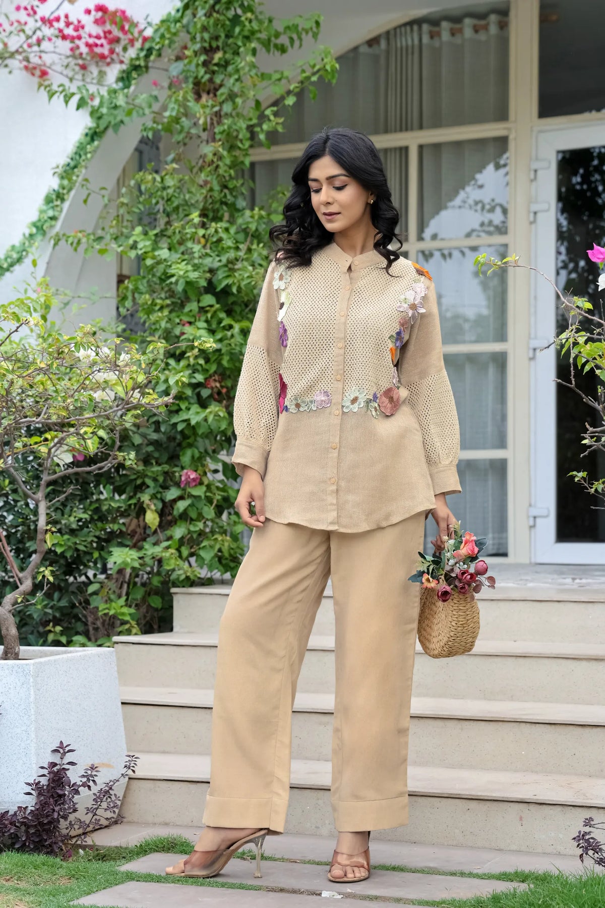 Crochet Bloom Ensemble Co-ord Set