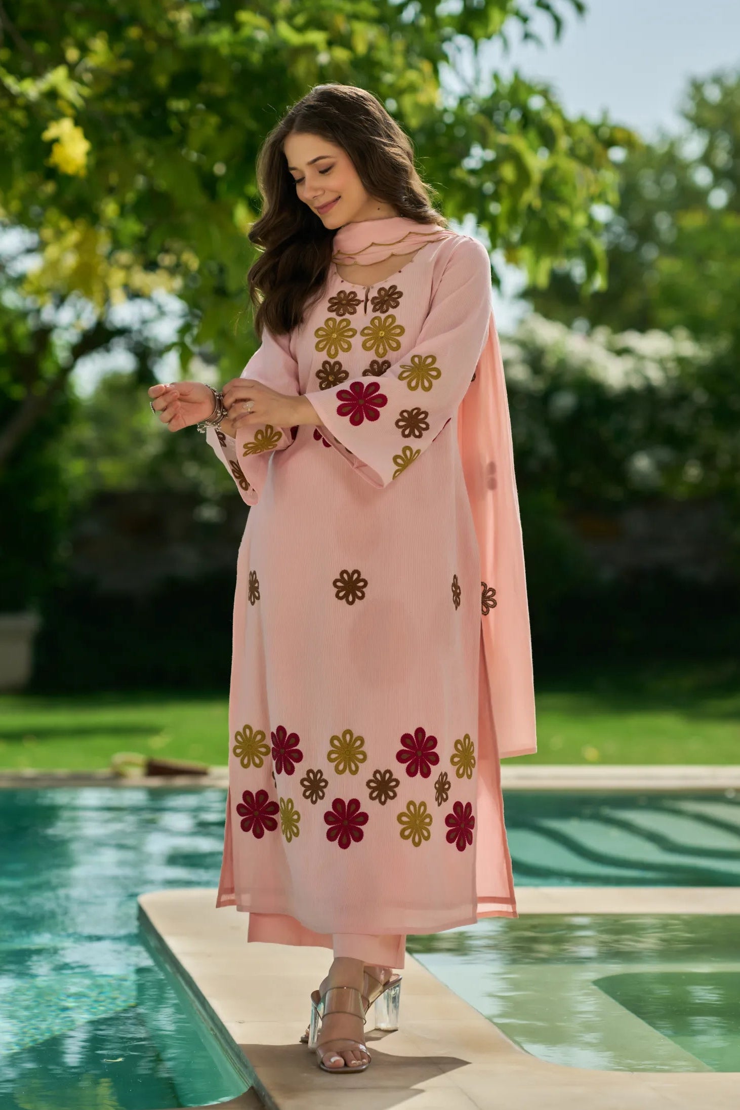 Blush Flora Suit Set
