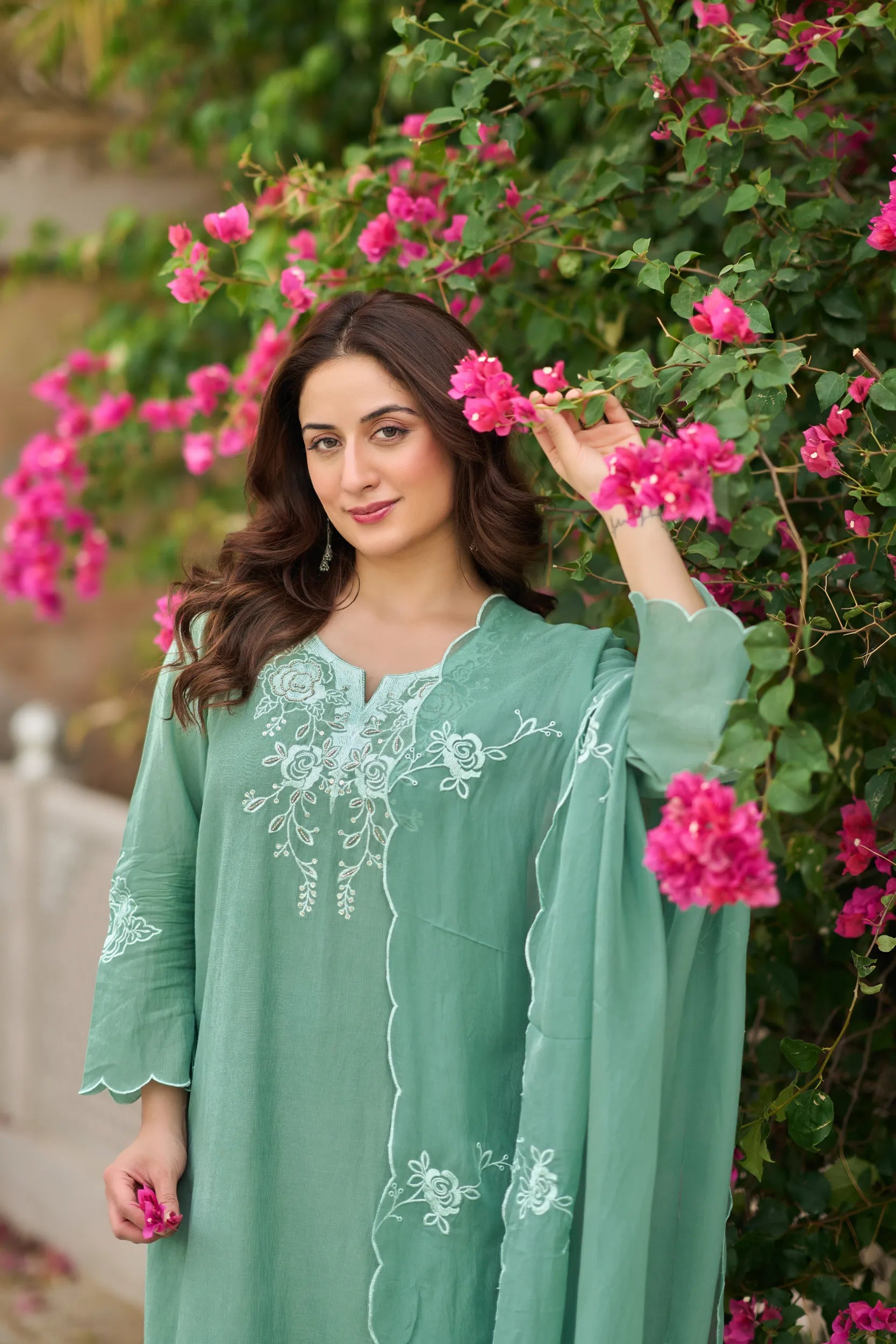Mint Blossom Suit Set
