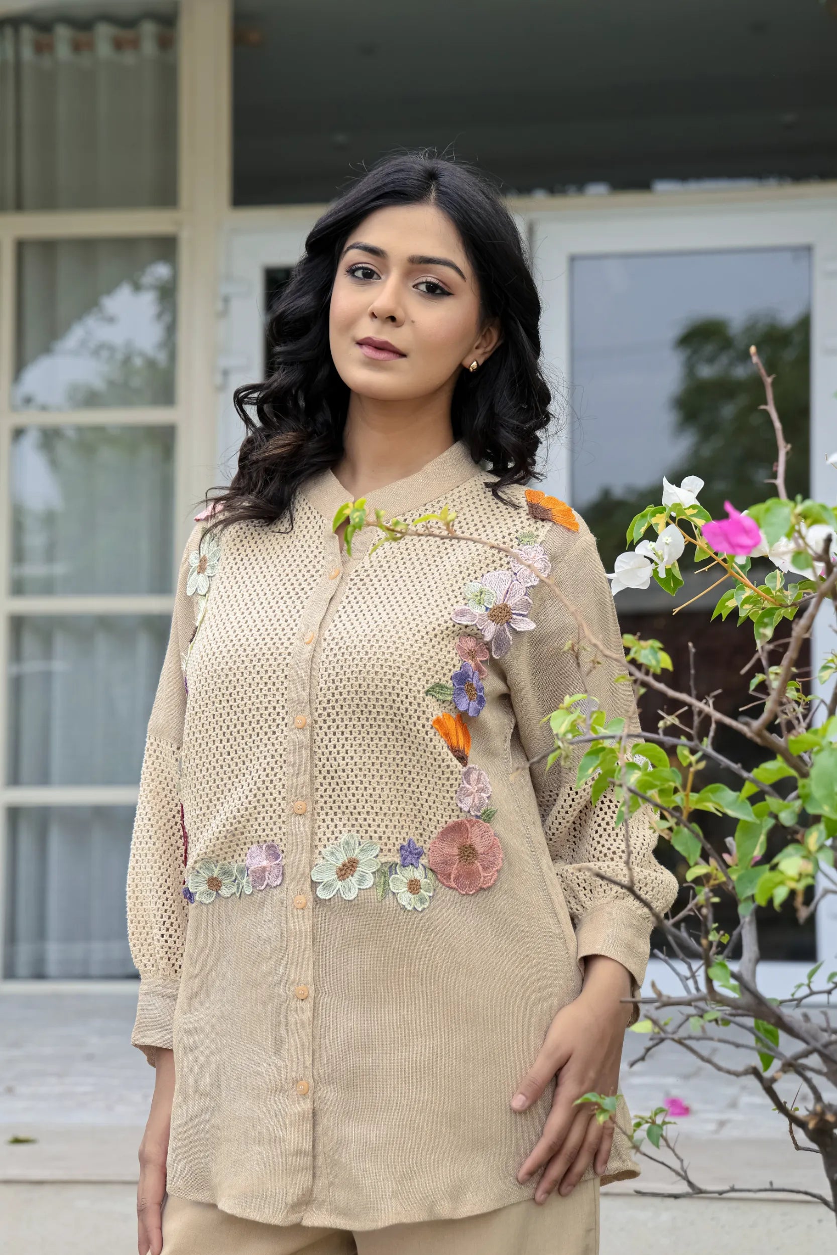 Crochet Bloom Ensemble Co-ord Set