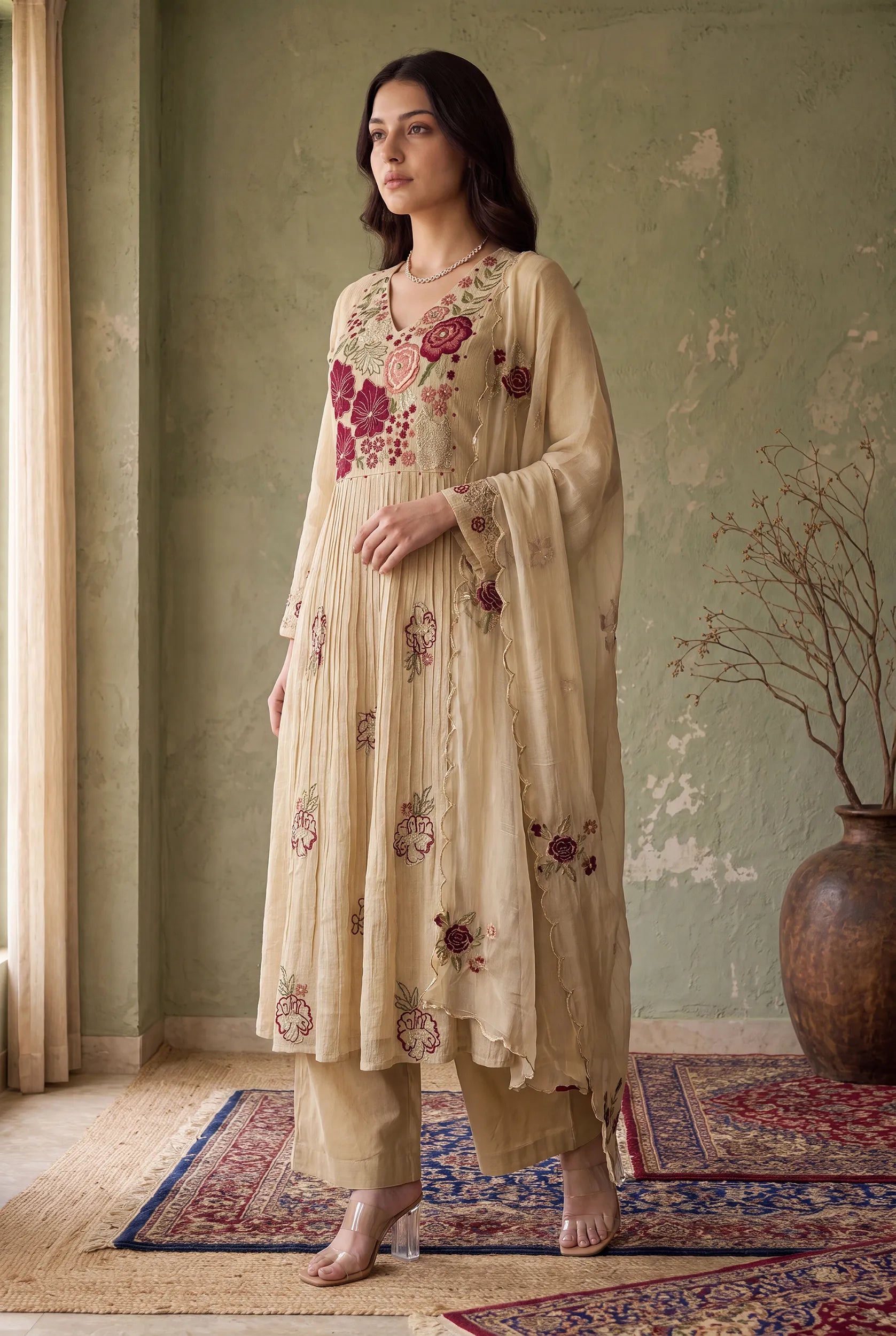 Moonlight Bloom Kurta  Set
