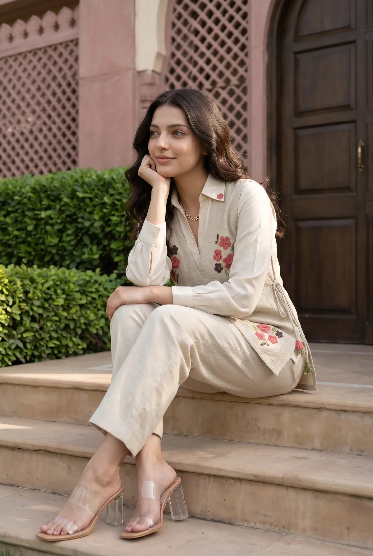 Ivory Bloom Co-Ord Set