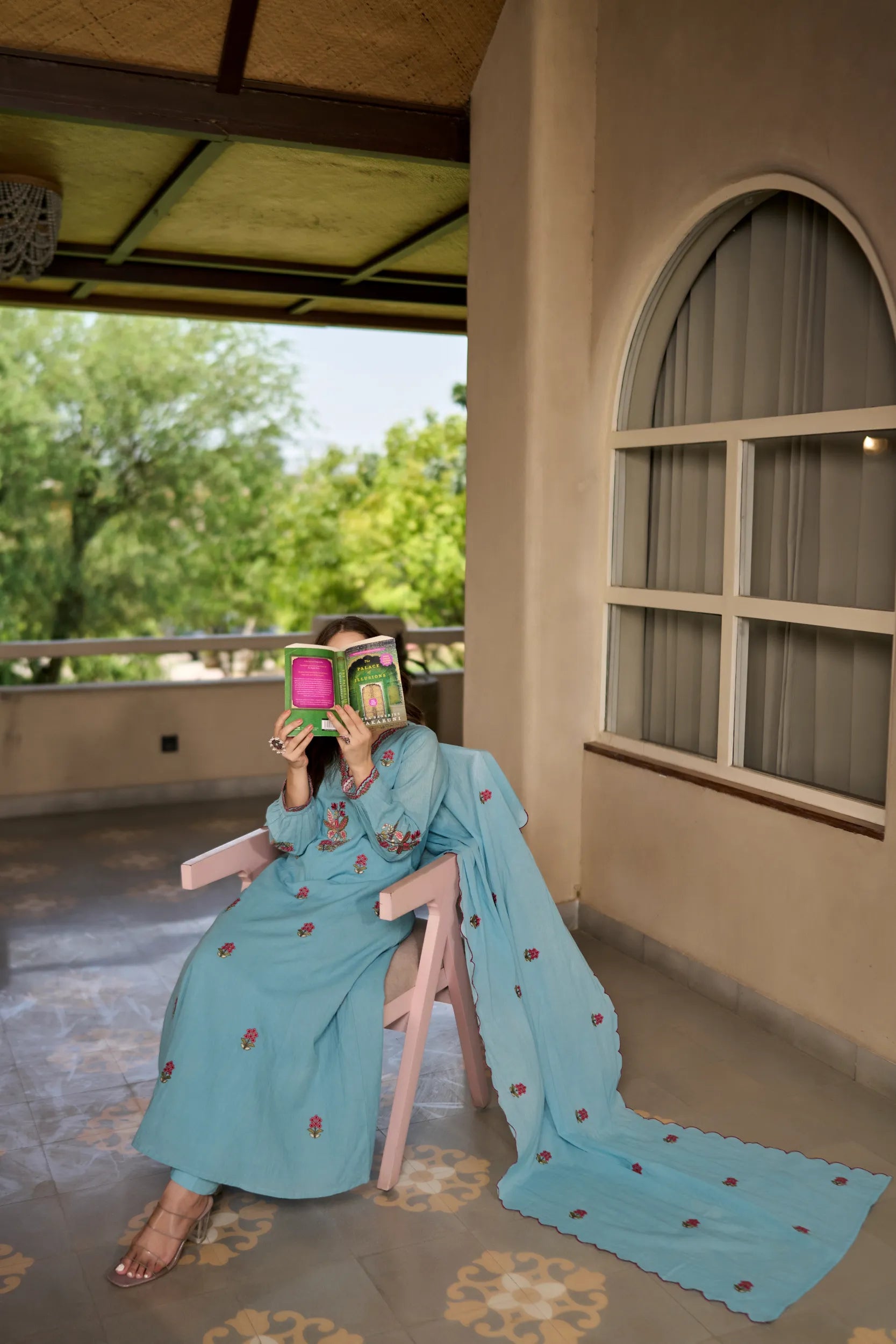 Sky Bloom Suit Set