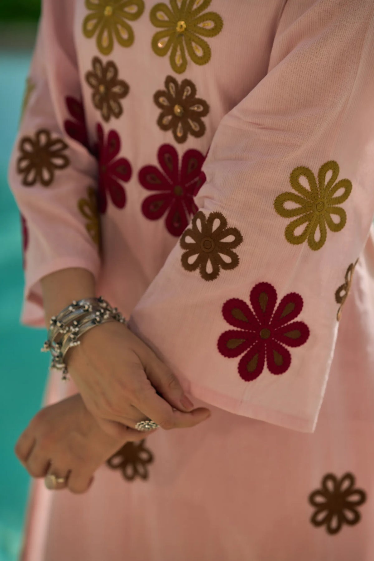 Blush Flora Kurta  Set