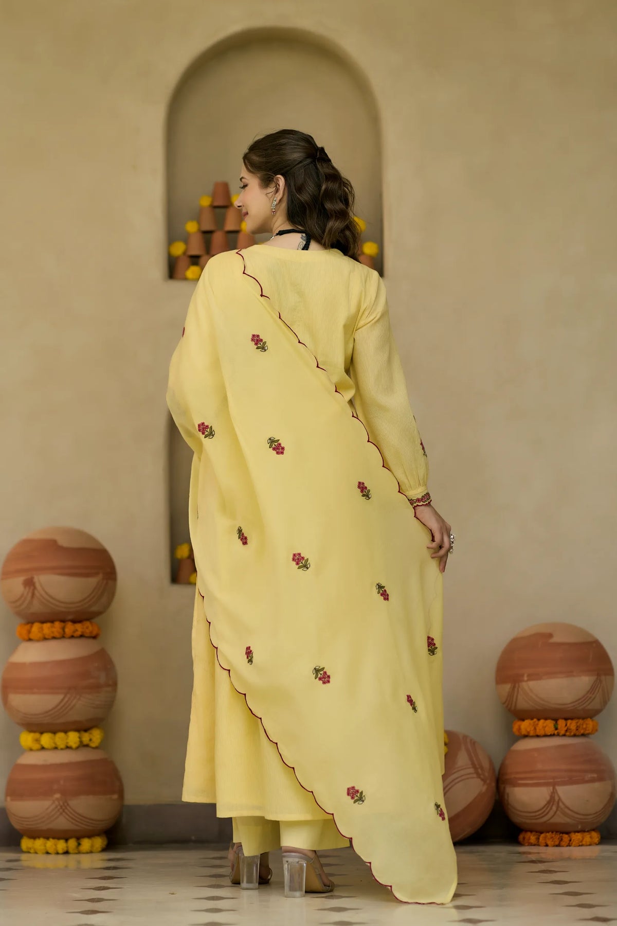 Lemon Bloom Kurta  Set