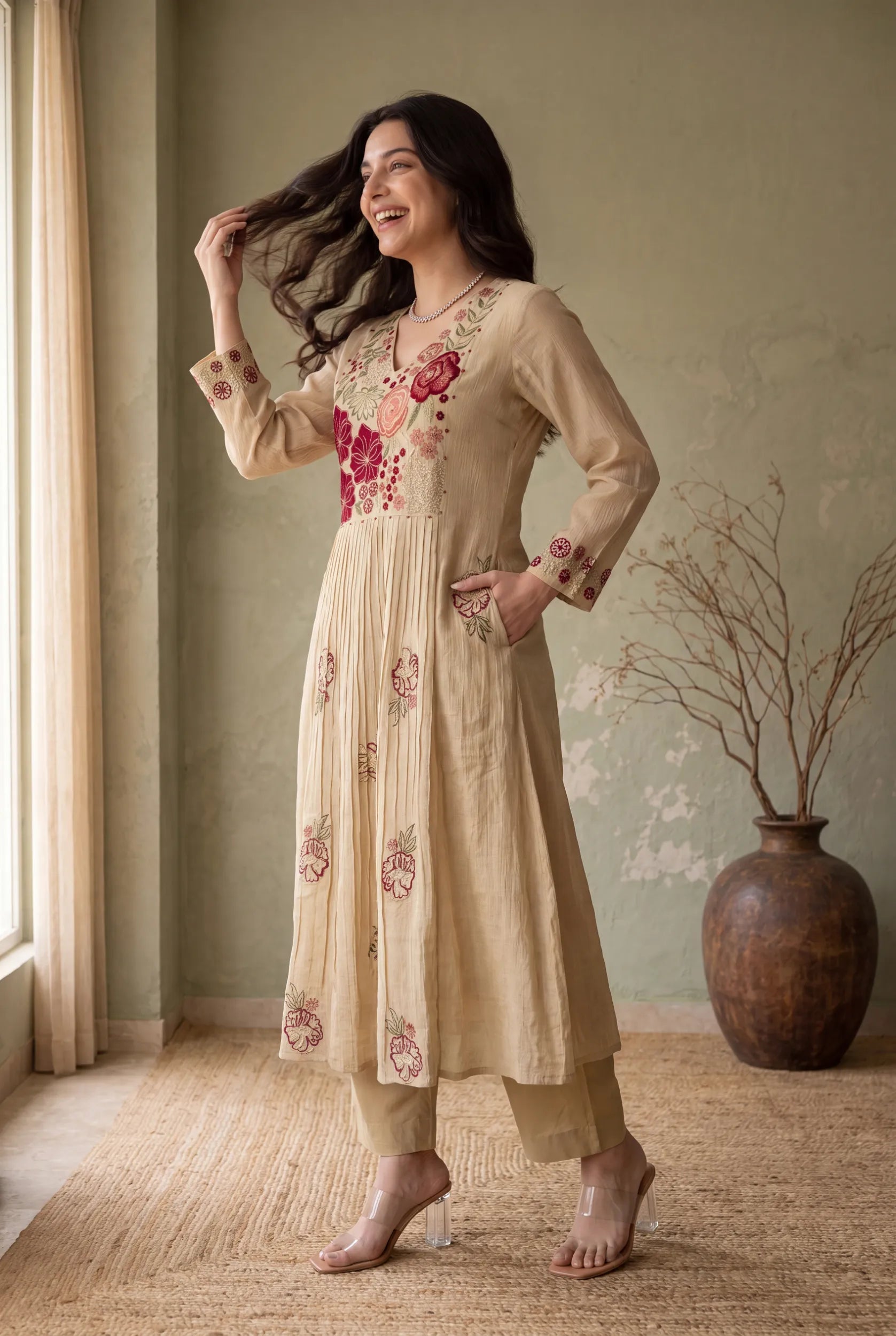 Moonlight Bloom Kurta  Set