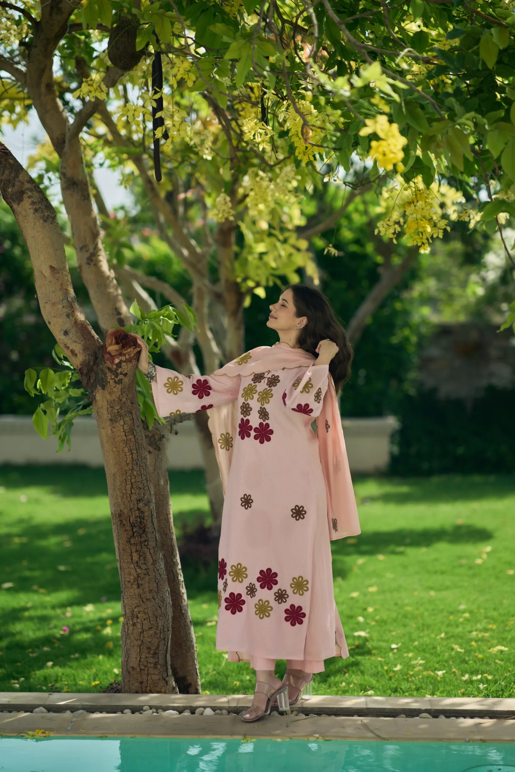 Blush Flora Kurta  Set