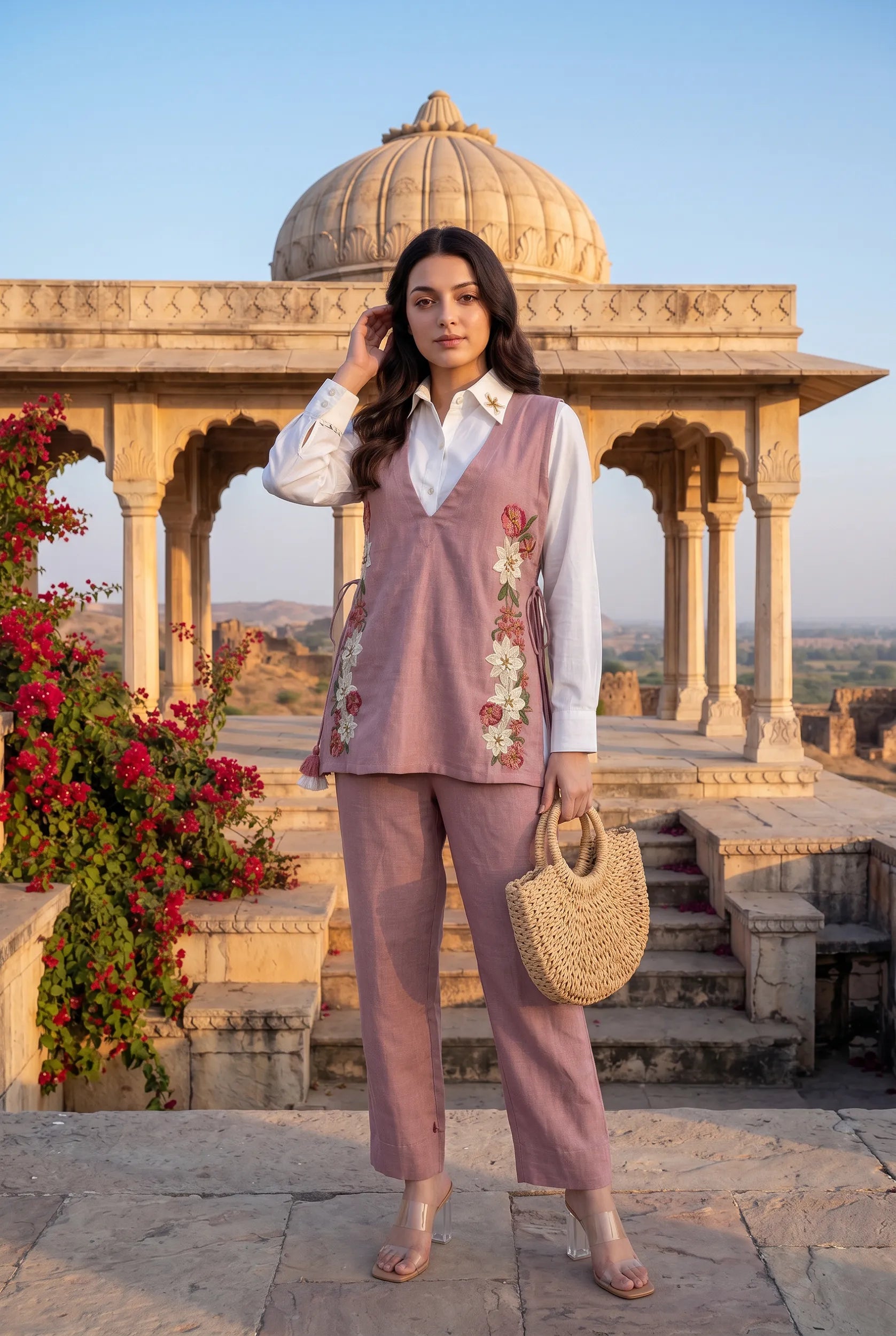 Blush Layered Co-Ord Set