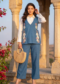 Azure Petal Co-Ord Set