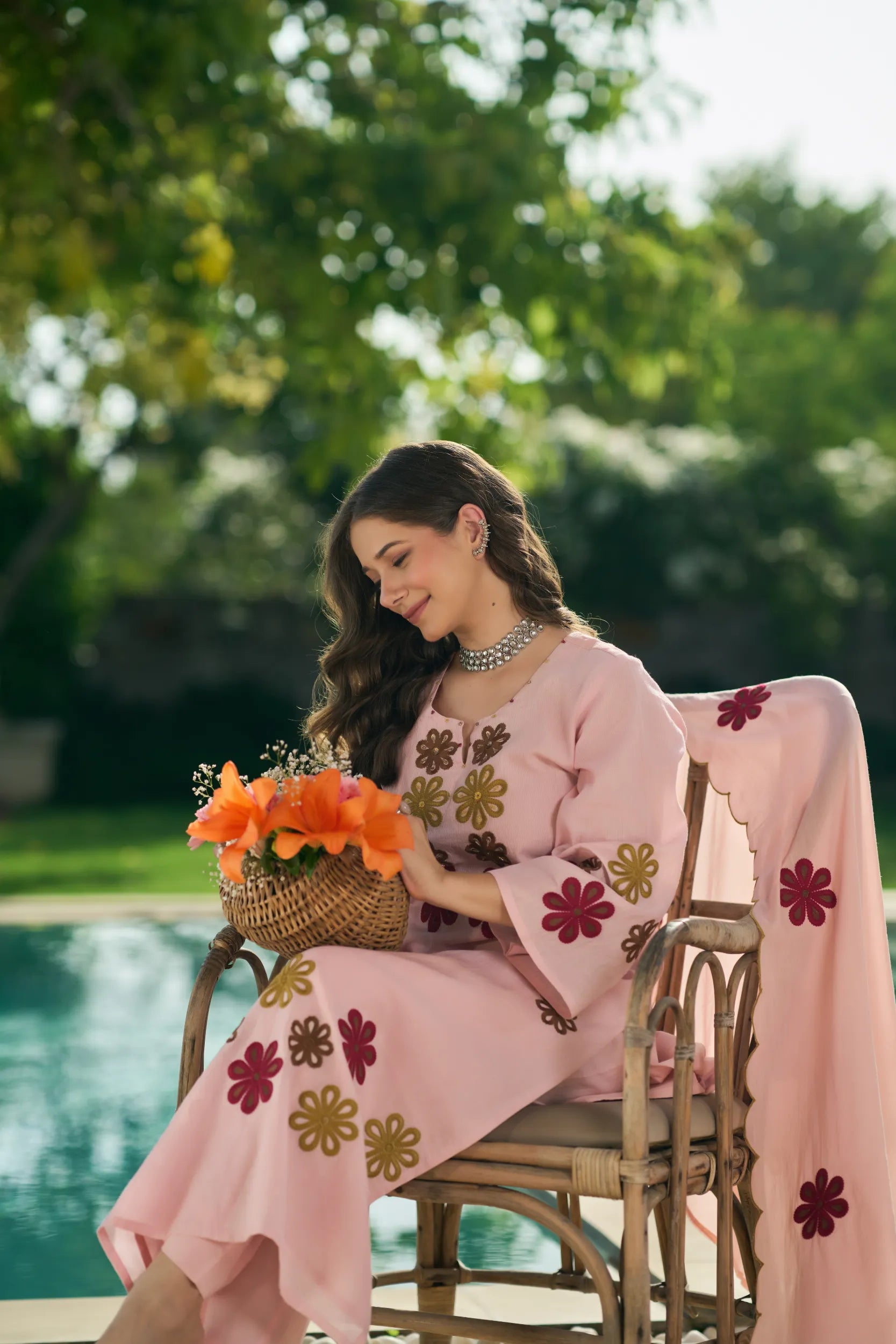 Blush Flora Suit Set