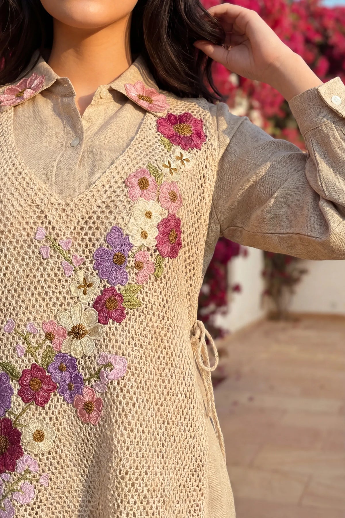 Shefali Floral Jute Co-ord Set